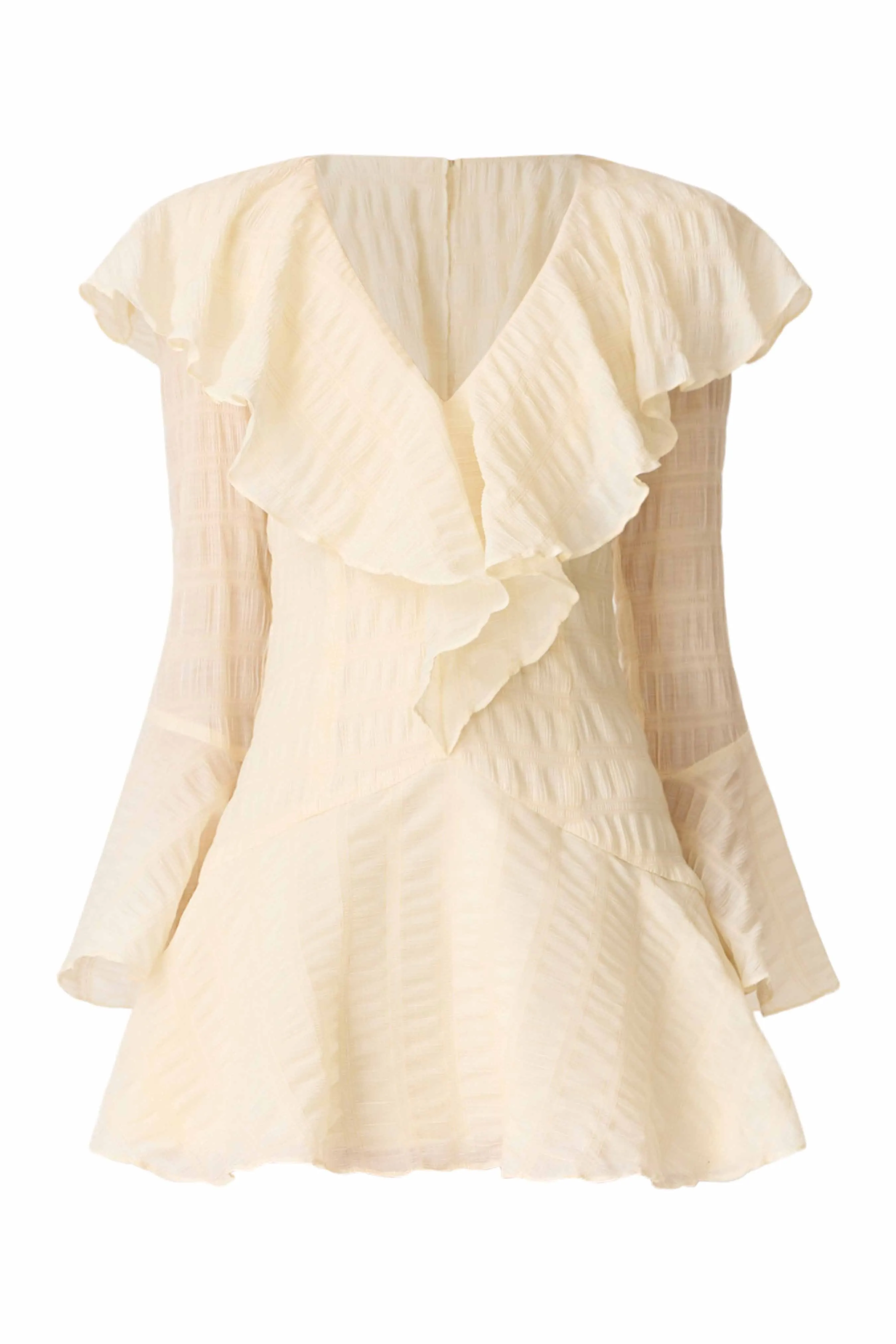 CURAAE Maribelle Long Sleeve Mini Dress in Lemon Yellow sold by Elliatt product image thumbnail 5