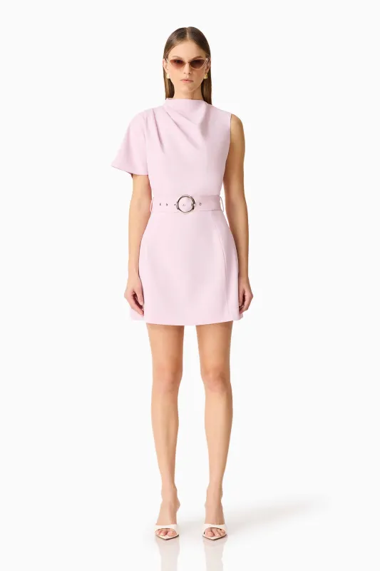 CURAAE Celie Mini Dress in Blush Pink sold by Elliatt