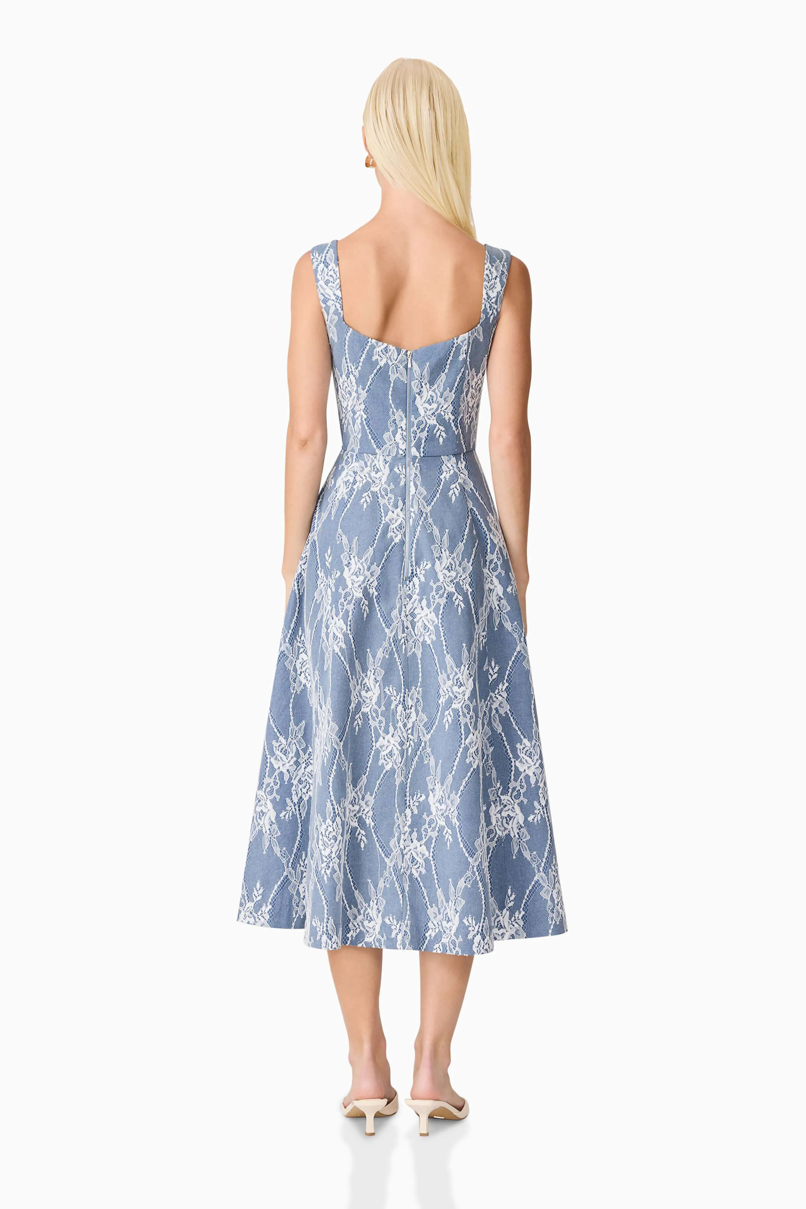 Safia Midi Dress in Blue sold by Elliatt product image thumbnail 4