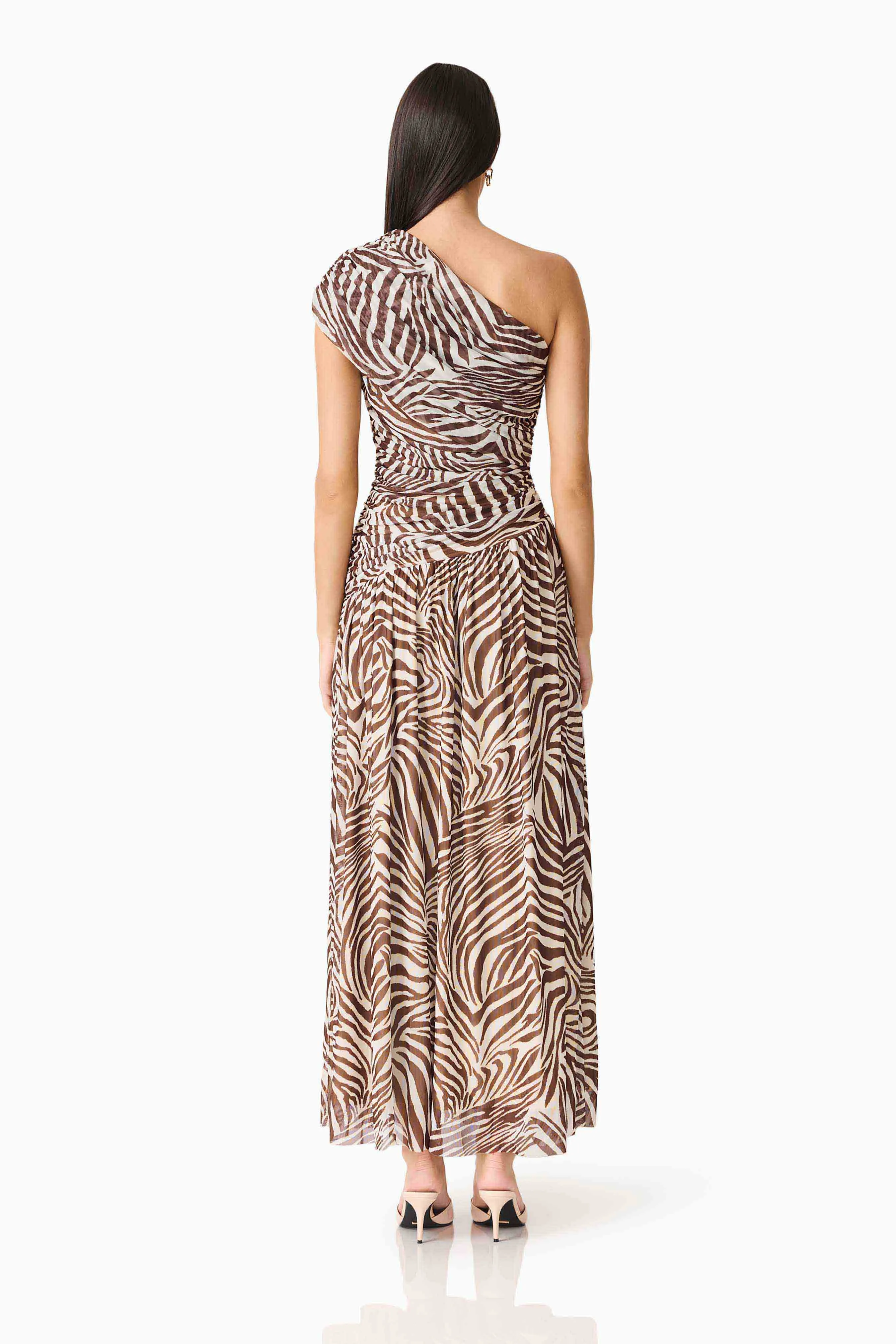 CURAAE Arabelle Maxi Dress in Zebra Print sold by Elliatt product image thumbnail 4