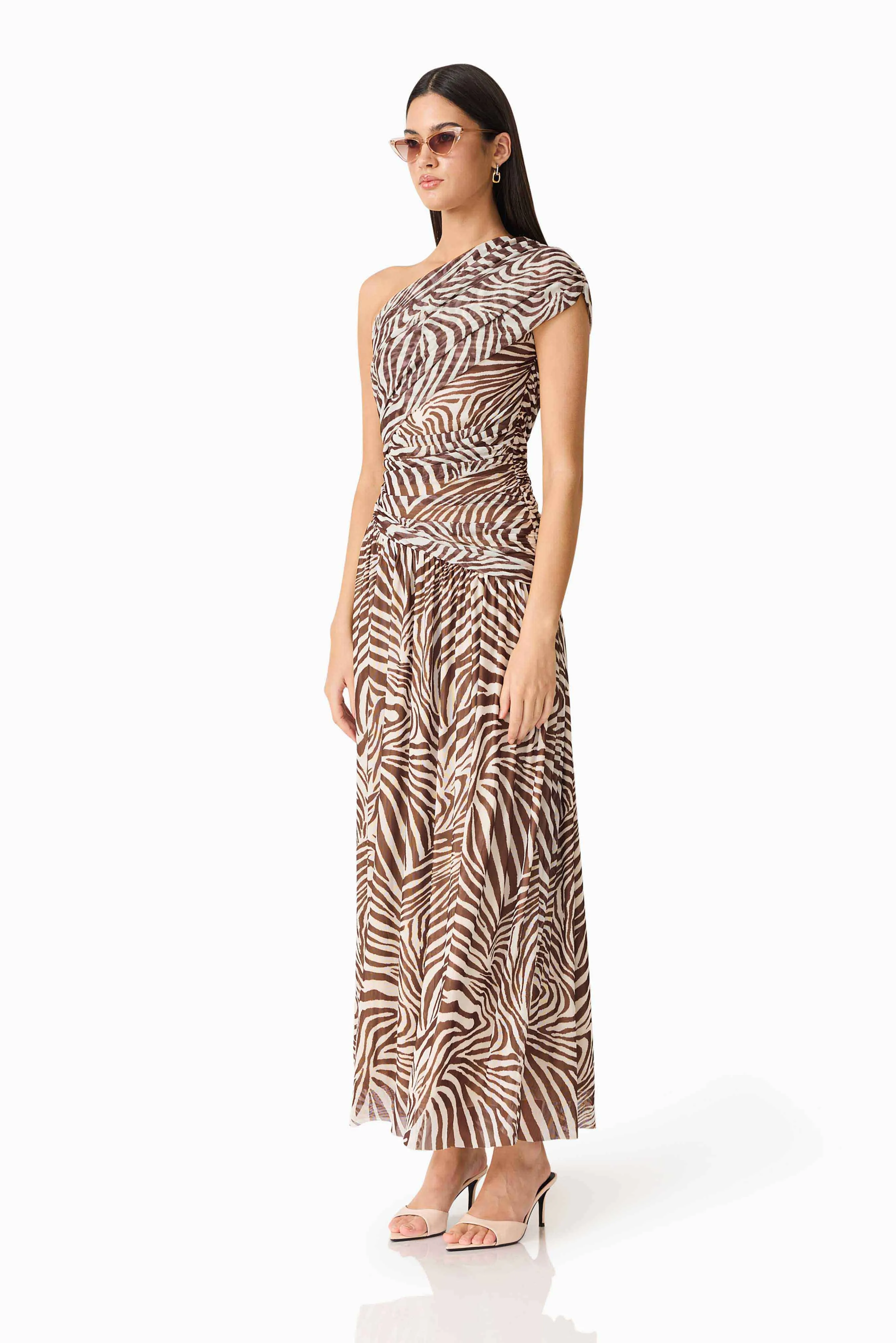 CURAAE Arabelle Maxi Dress in Zebra Print sold by Elliatt product image thumbnail 2