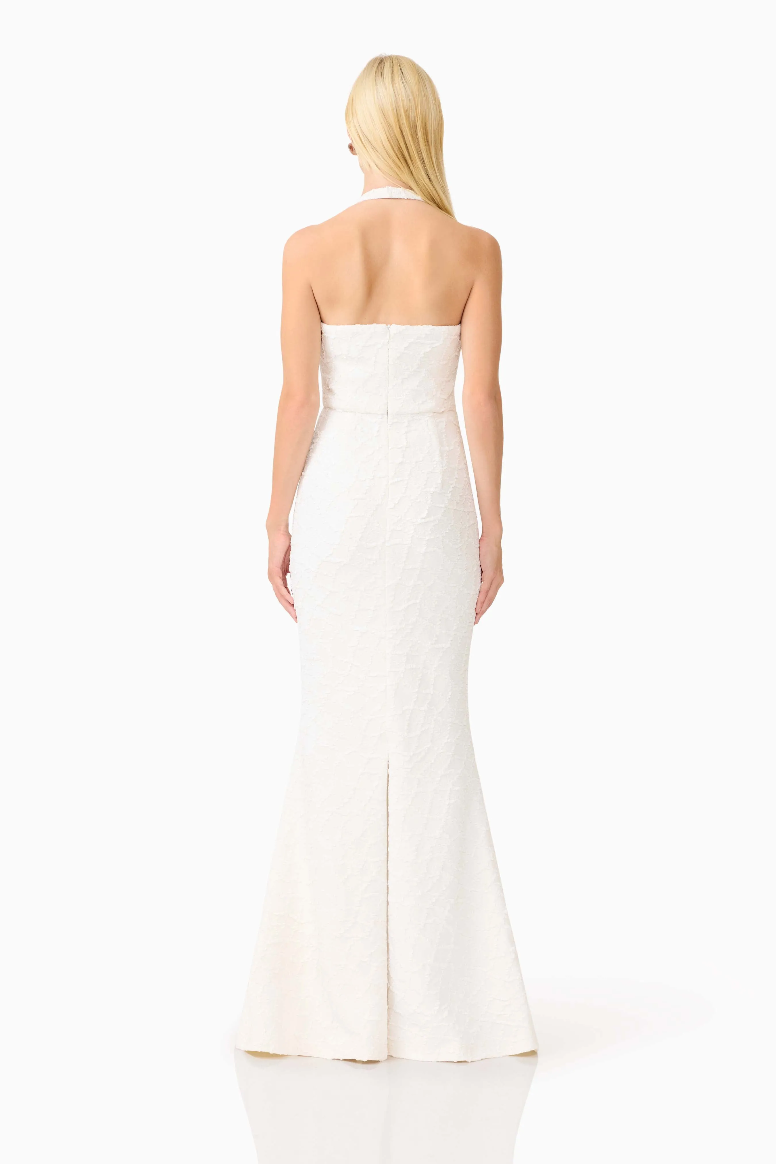 Alexandra Halter Gown Dress in White sold by Elliatt product image thumbnail 5