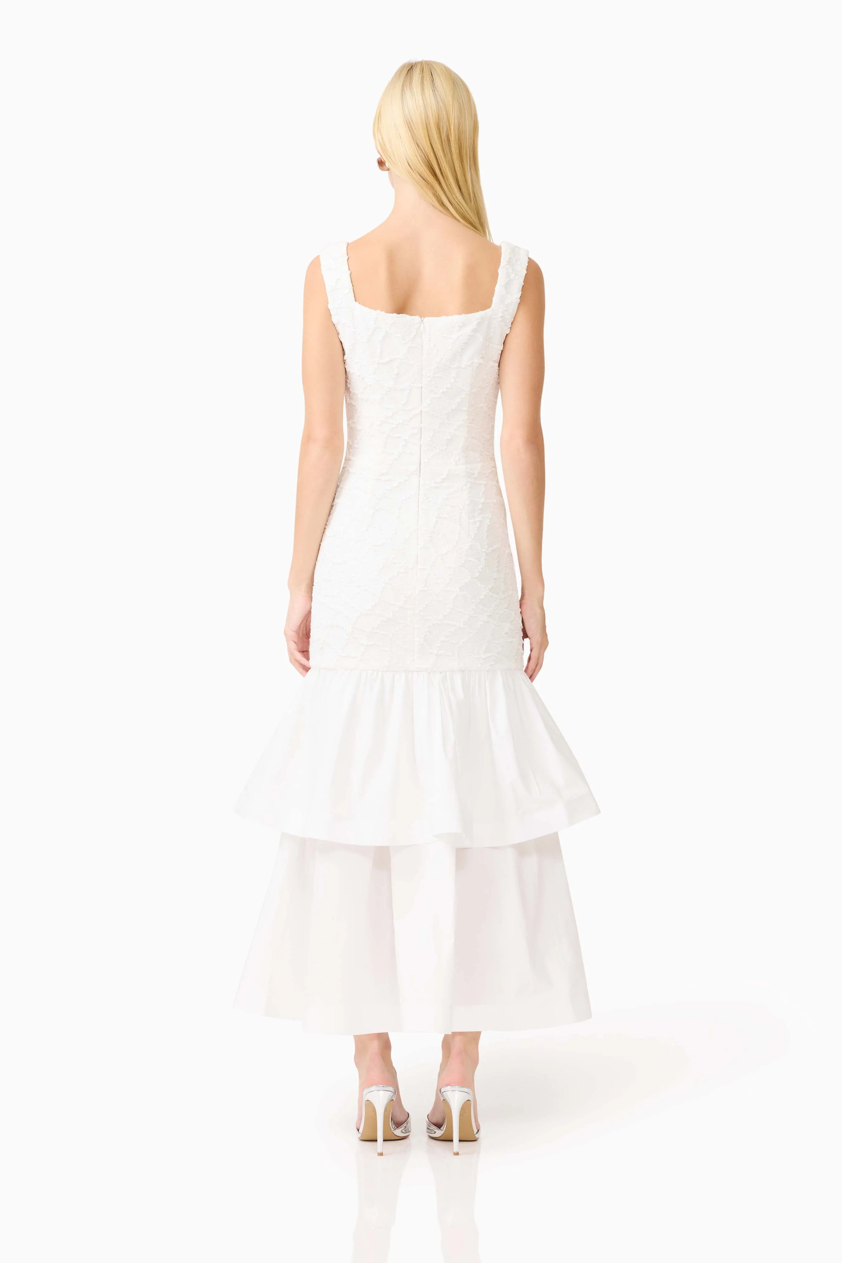 Alexandra Tiered Gown in White sold by Elliatt product image thumbnail 5