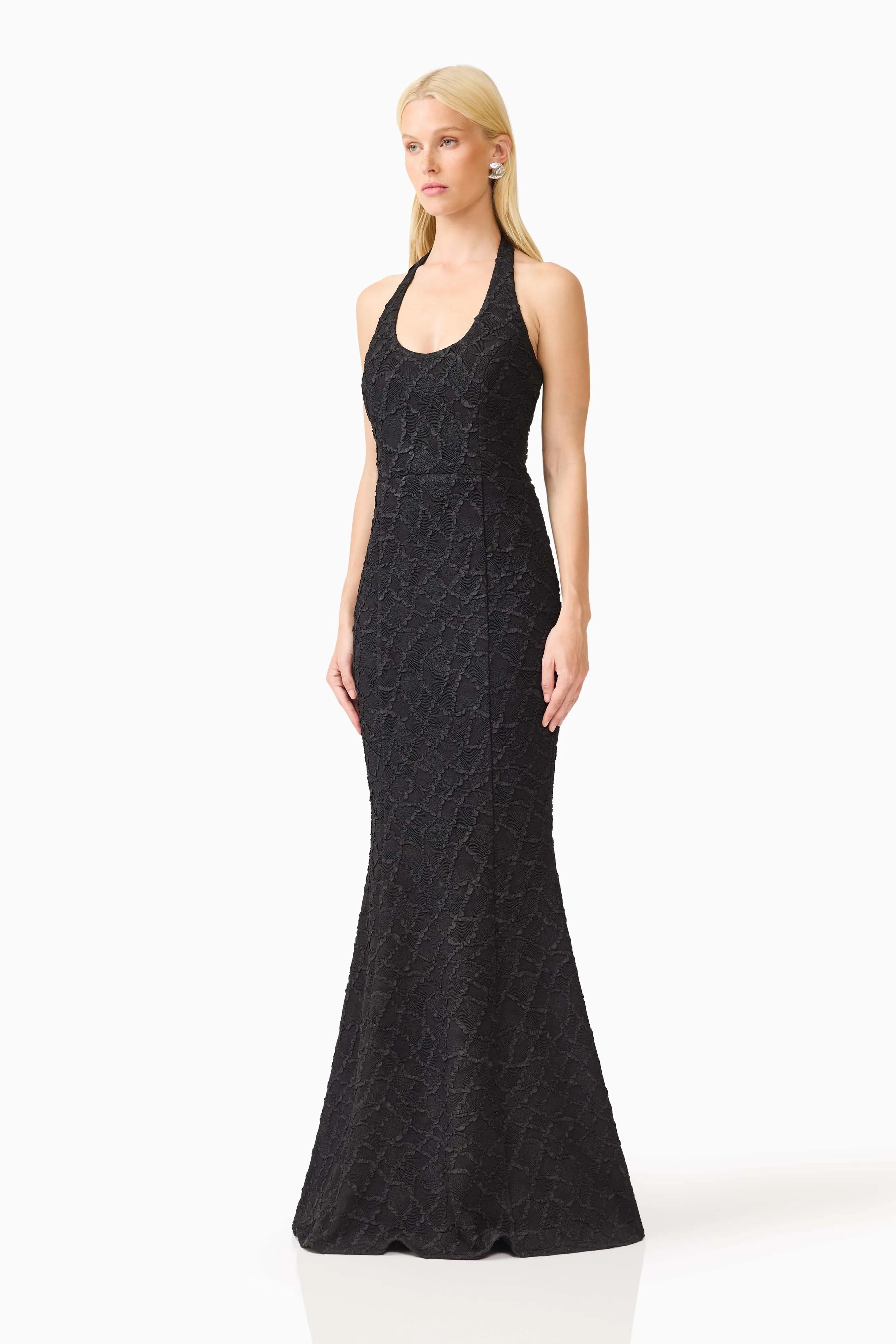 Alexandra Halter Gown Dress in Black sold by Elliatt product image thumbnail 2