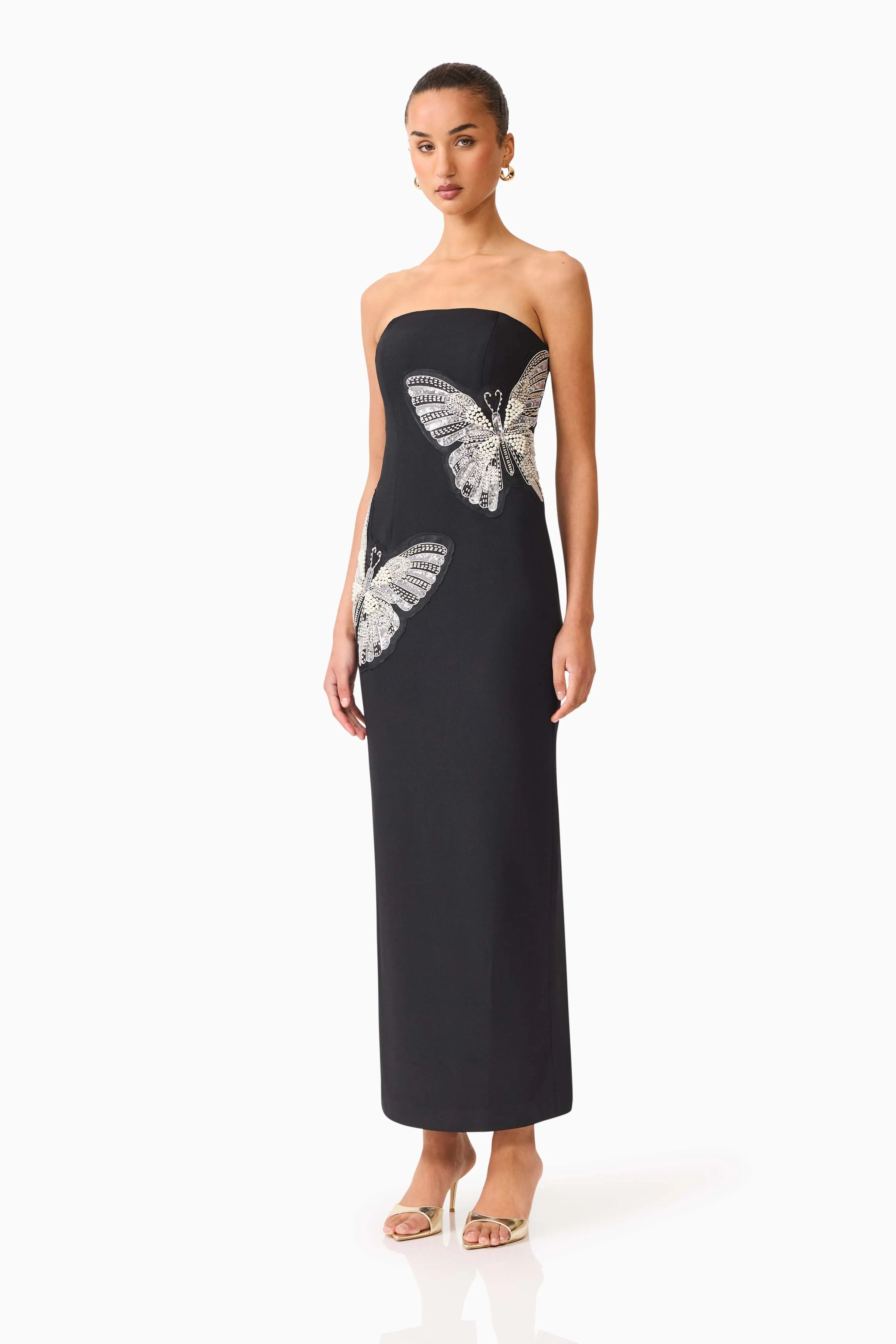 Mira Strapless Gown in Black sold by Elliatt product image thumbnail 3