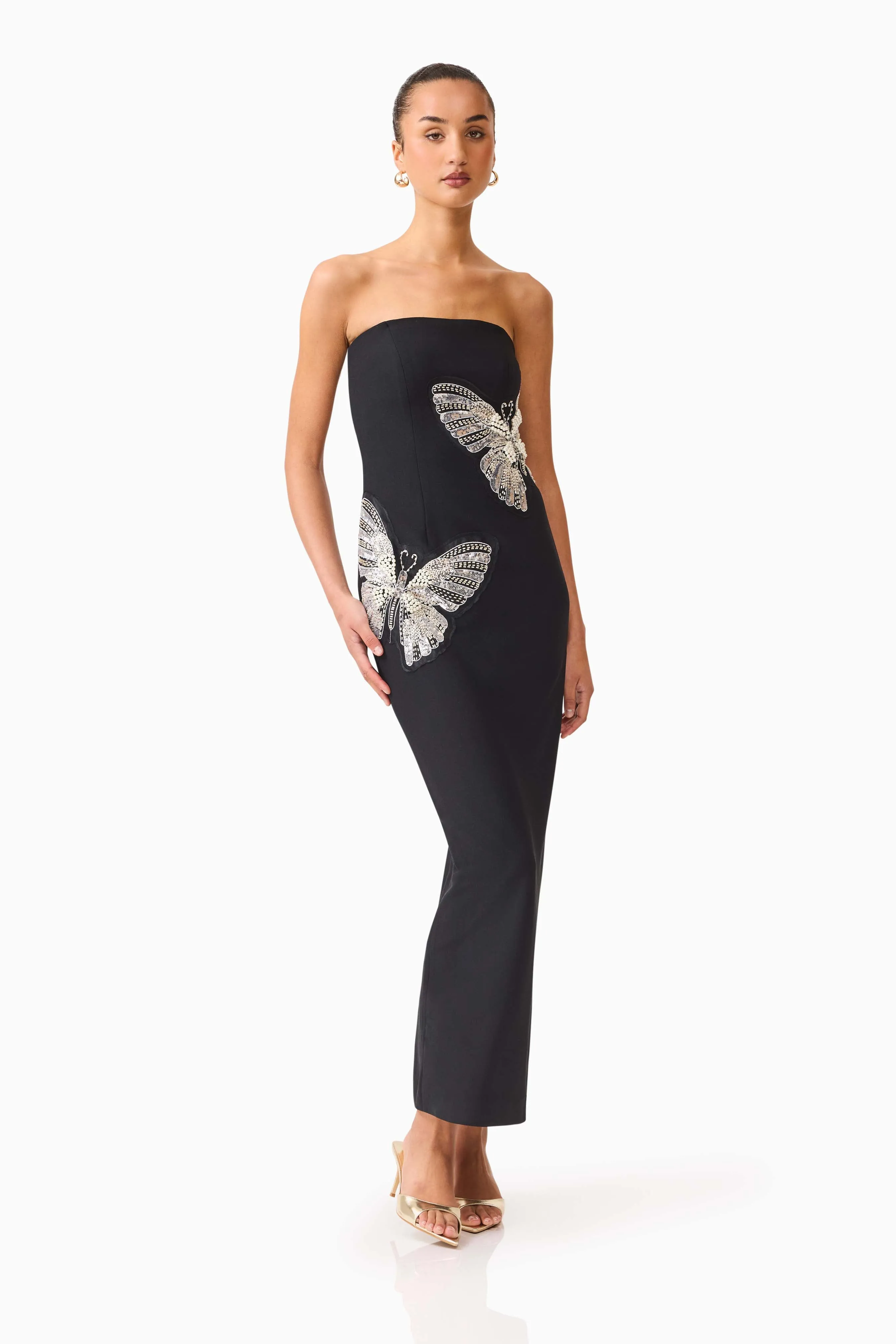 Mira Strapless Gown in Black sold by Elliatt product image thumbnail 2