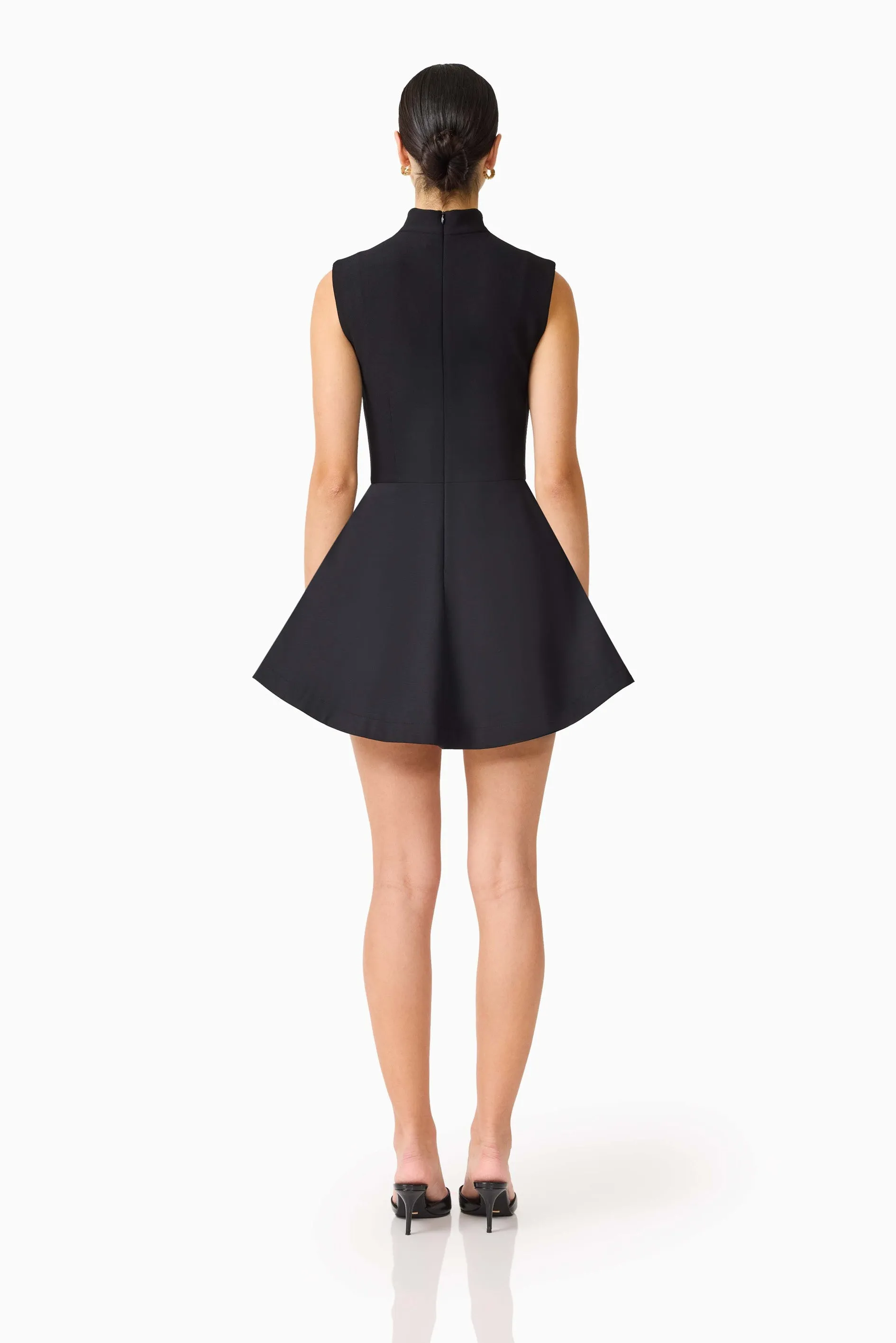 Nydia A-Line Mini Dress in Black sold by Elliatt product image thumbnail 5