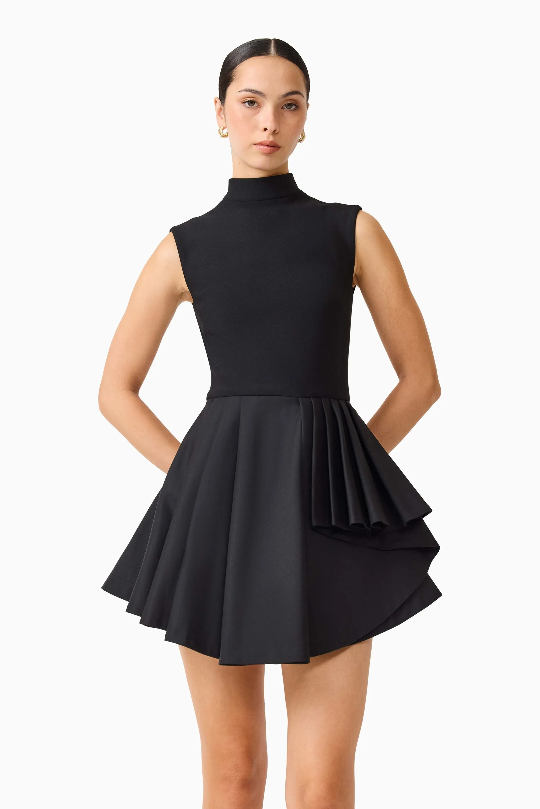 Nydia A-Line Mini Dress in Black sold by Elliatt product image thumbnail 2