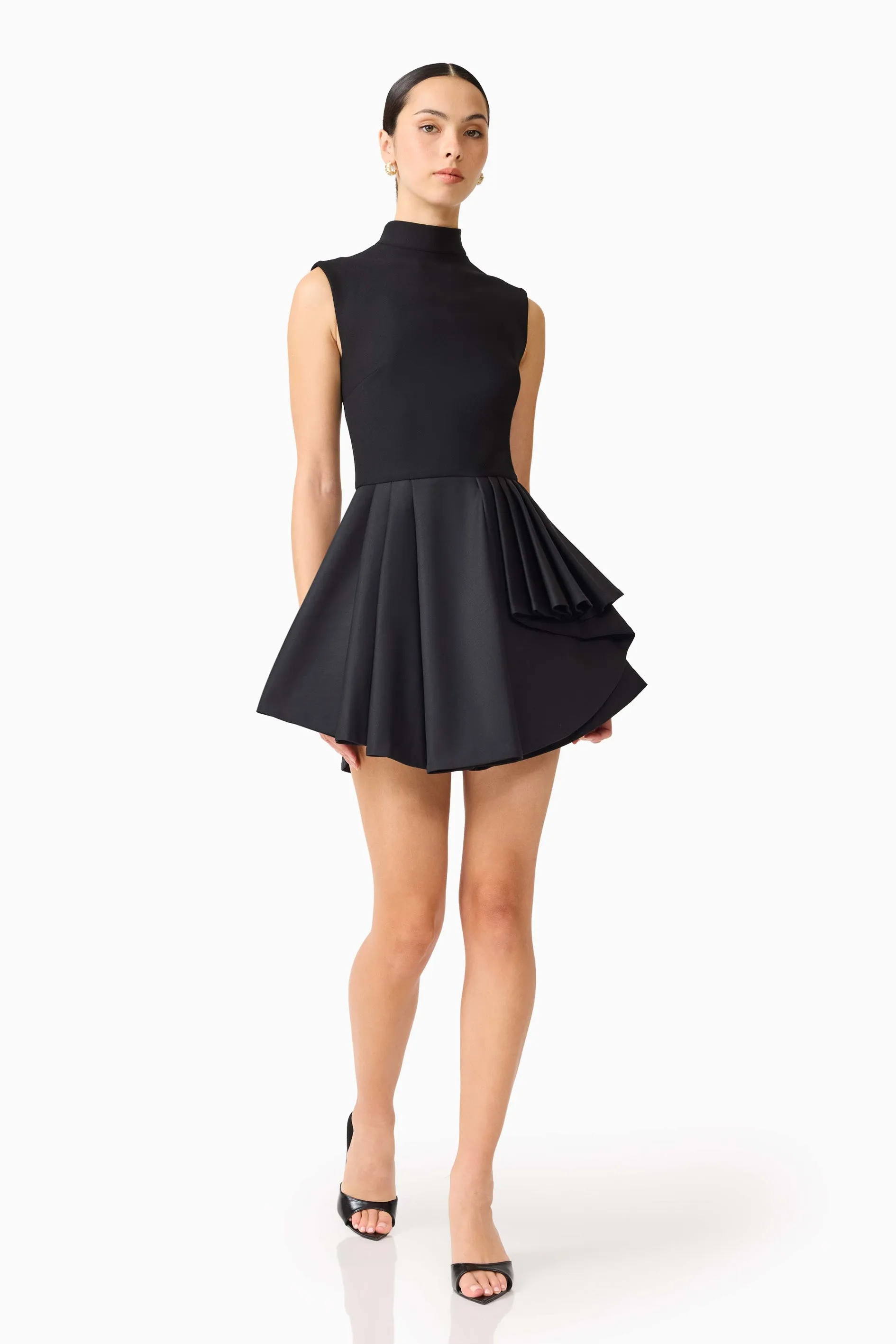 Nydia A-Line Mini Dress in Black sold by Elliatt product image thumbnail 4