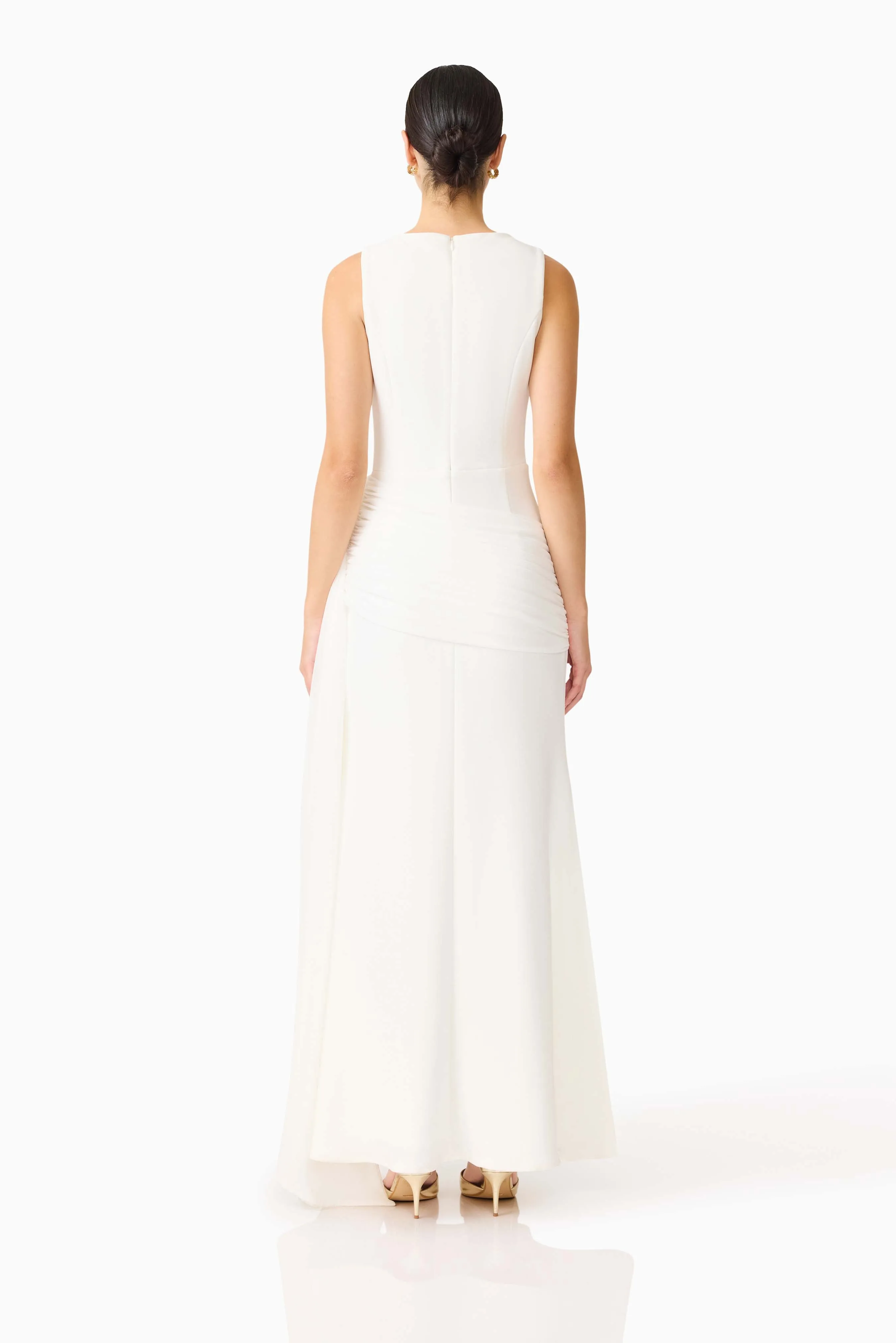 Amelina Sash Gown in White sold by Elliatt product image thumbnail 5
