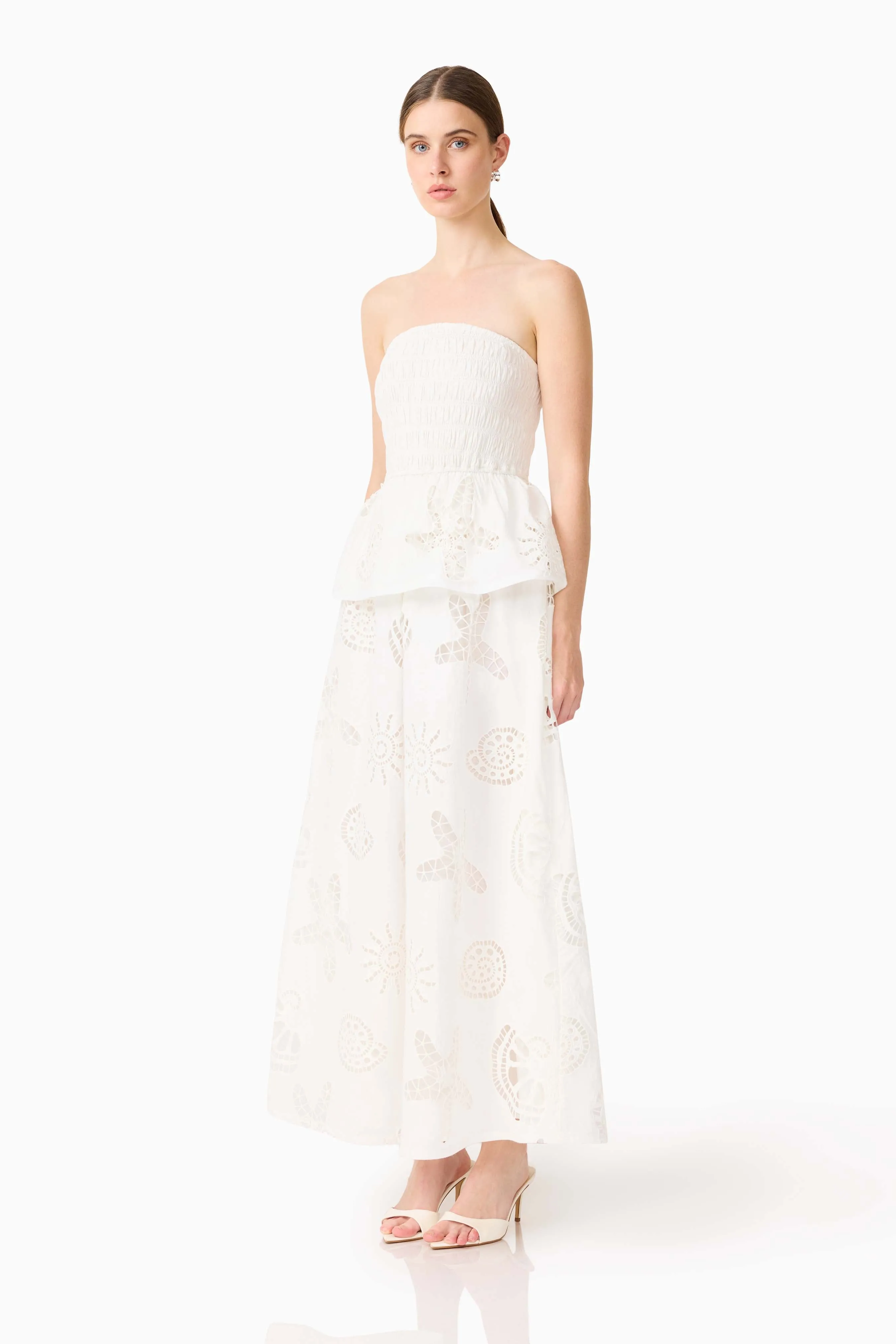Celine Strapless Maxi Dress in White sold by Elliatt product image thumbnail 2