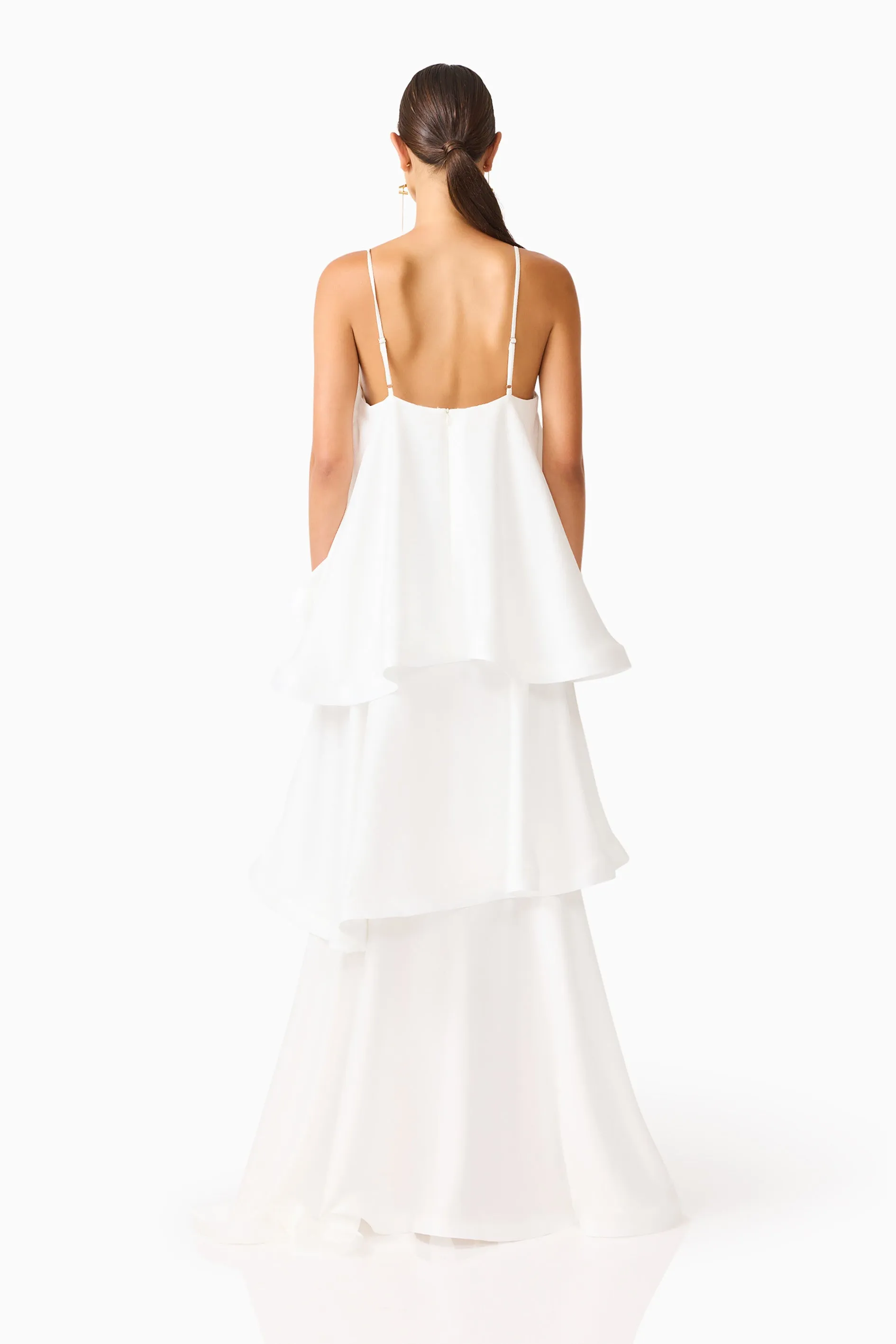 Tilly Tiered Maxi Dress in White sold by Elliatt product image thumbnail 5