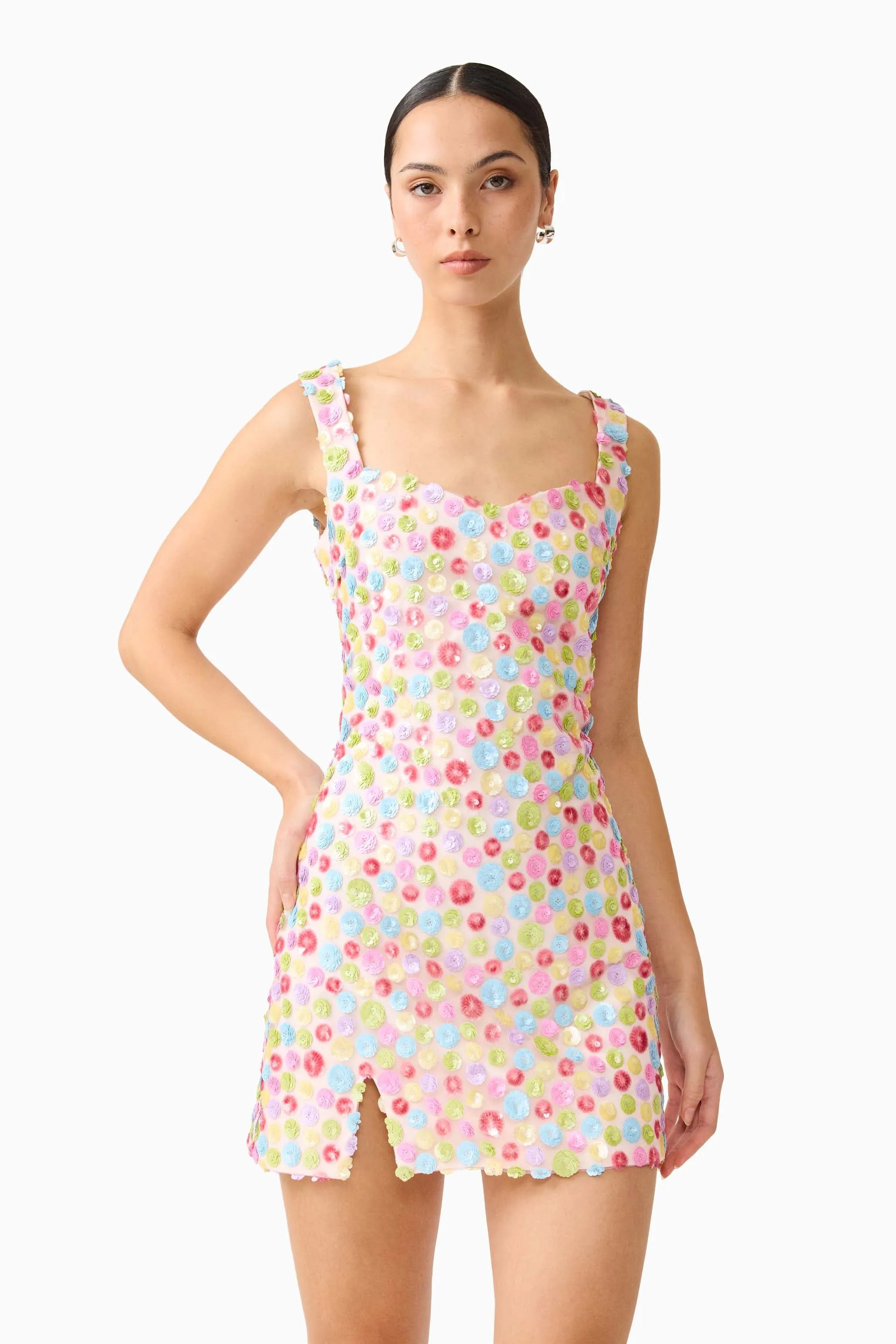 CURAAE Bijou Mini Dress in Multi sold by Elliatt product image thumbnail 5