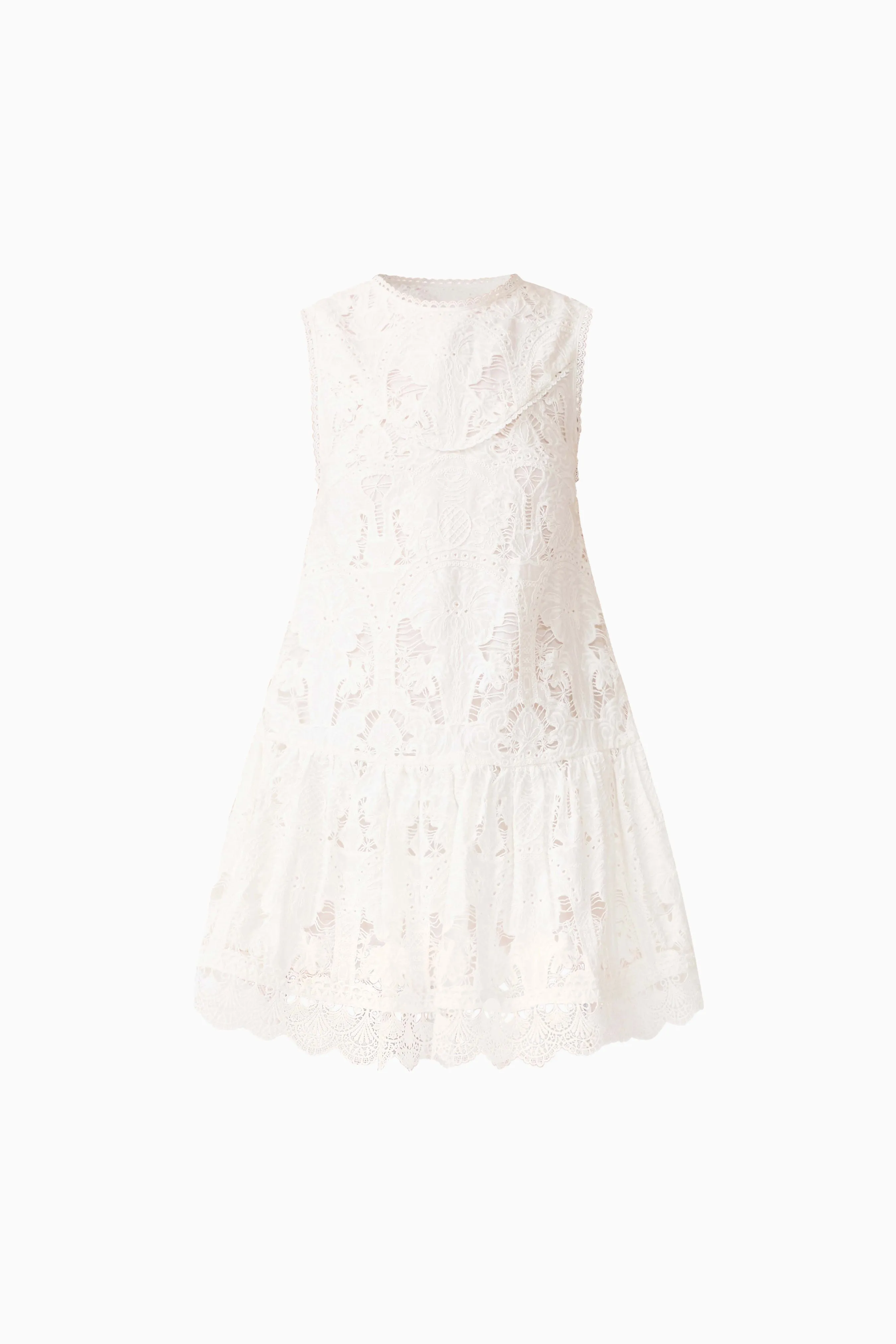 Giovanna Shift Mini Dress in White sold by Elliatt product image thumbnail 3