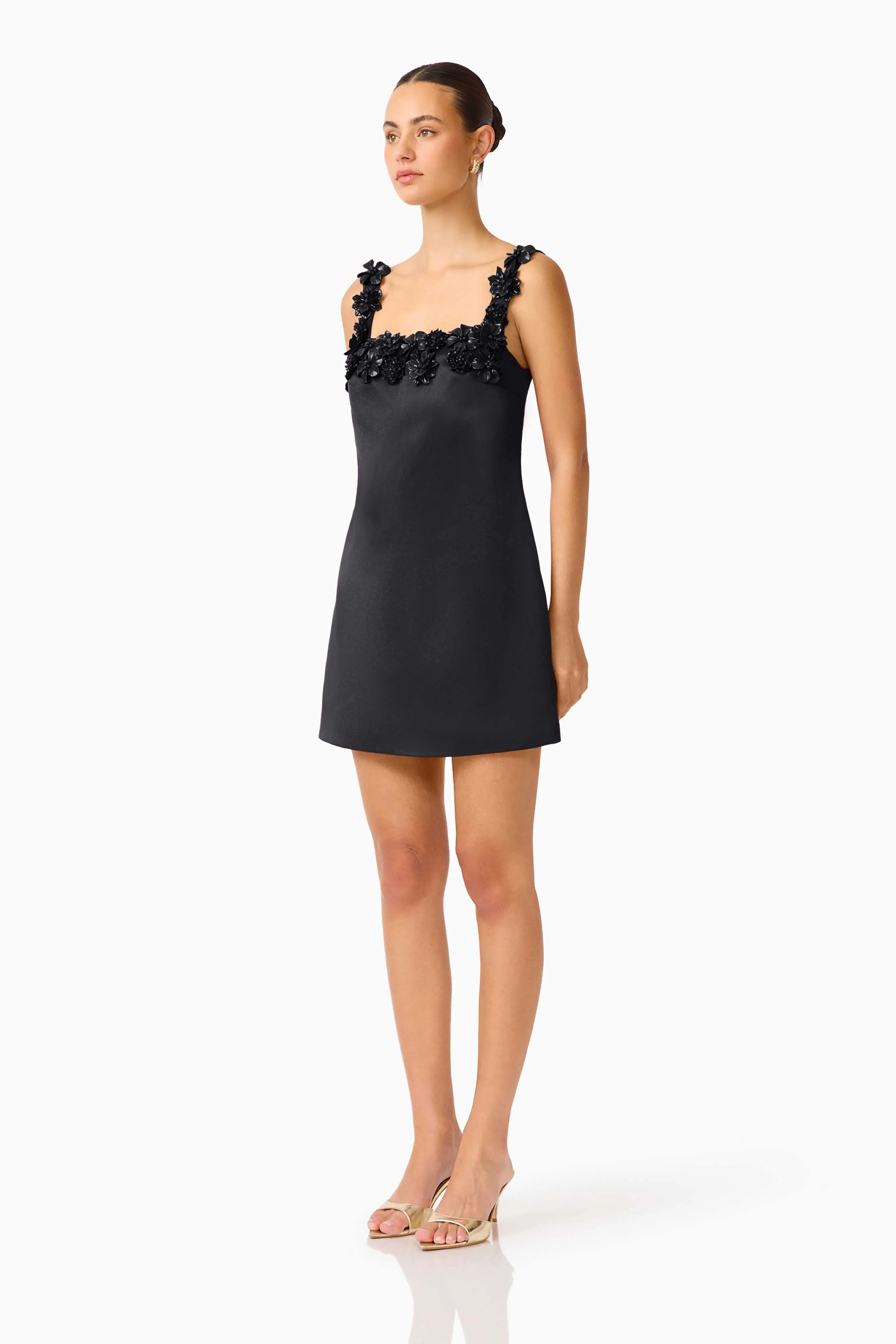Lucetta Shift Mini Dress in Black sold by Elliatt product image thumbnail 4
