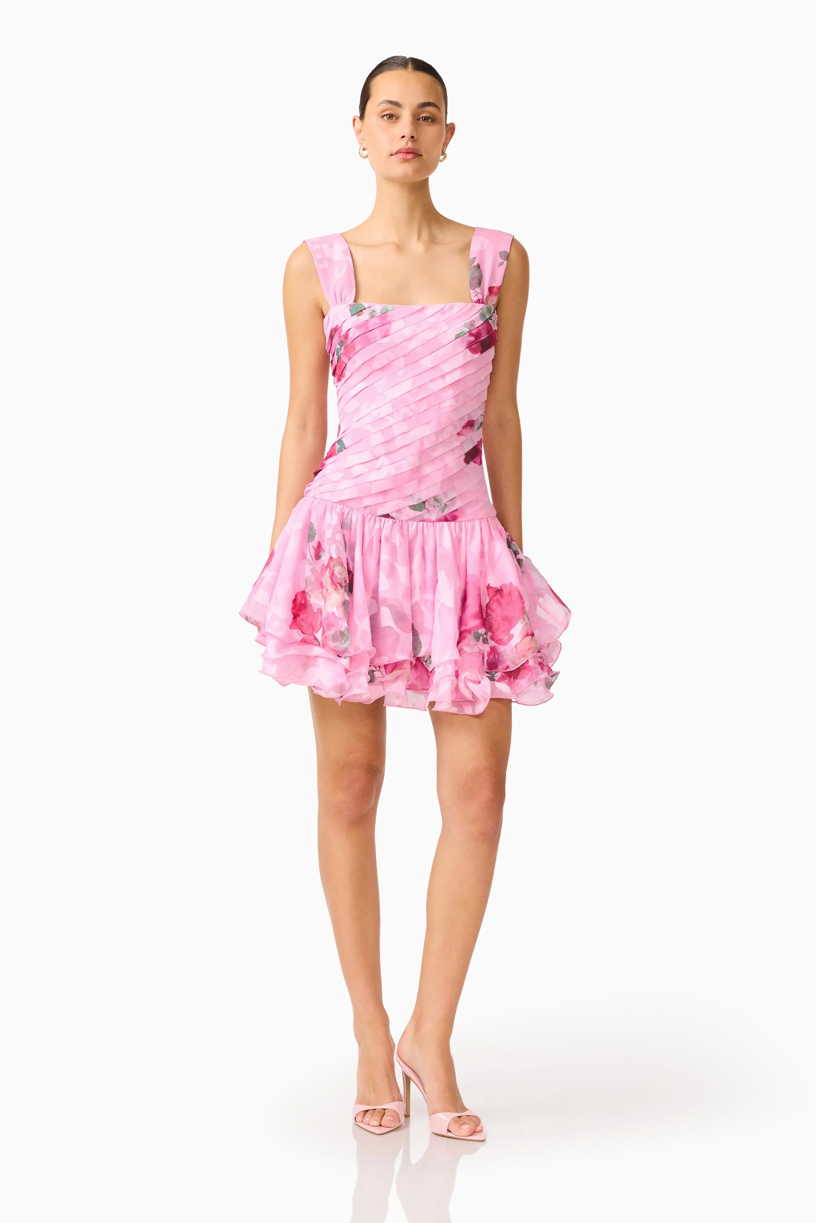 Eleanora Drop Waist Mini in Pink Floral sold by Elliatt product image thumbnail 5