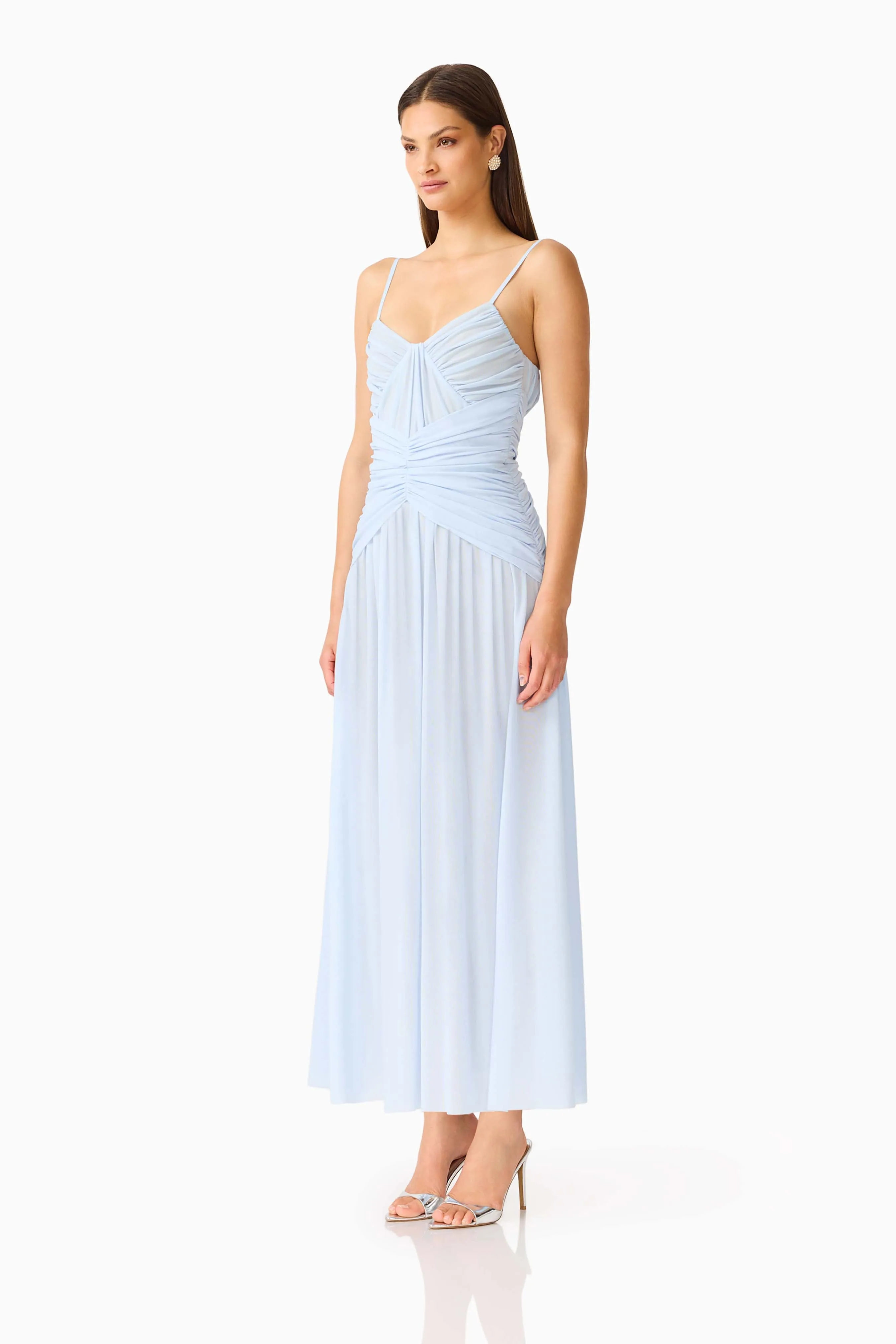 Florencea Drop Waist Maxi Dress in Powder Blue sold by Elliatt product image thumbnail 4