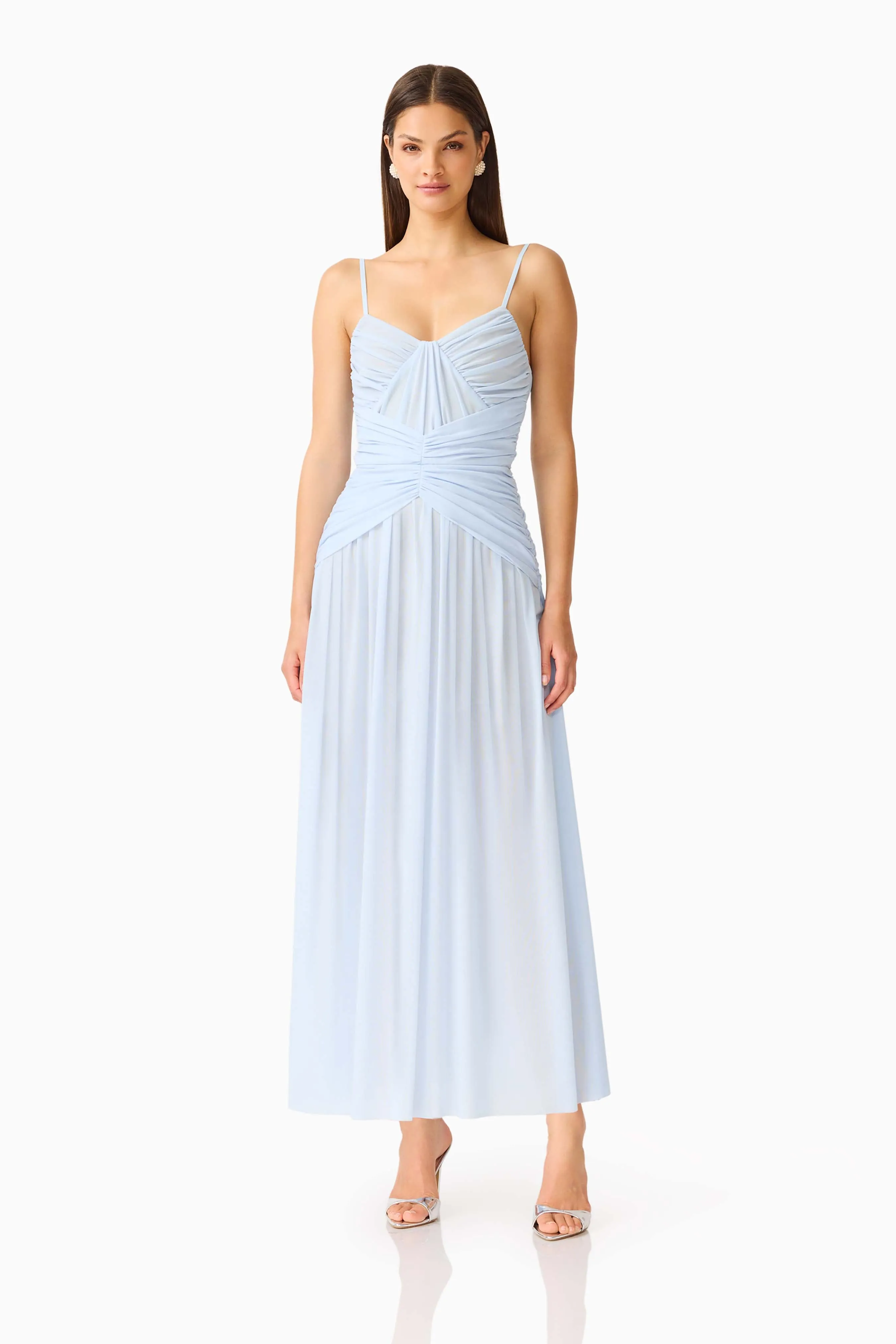 Florencea Drop Waist Maxi Dress in Powder Blue sold by Elliatt product image thumbnail 5