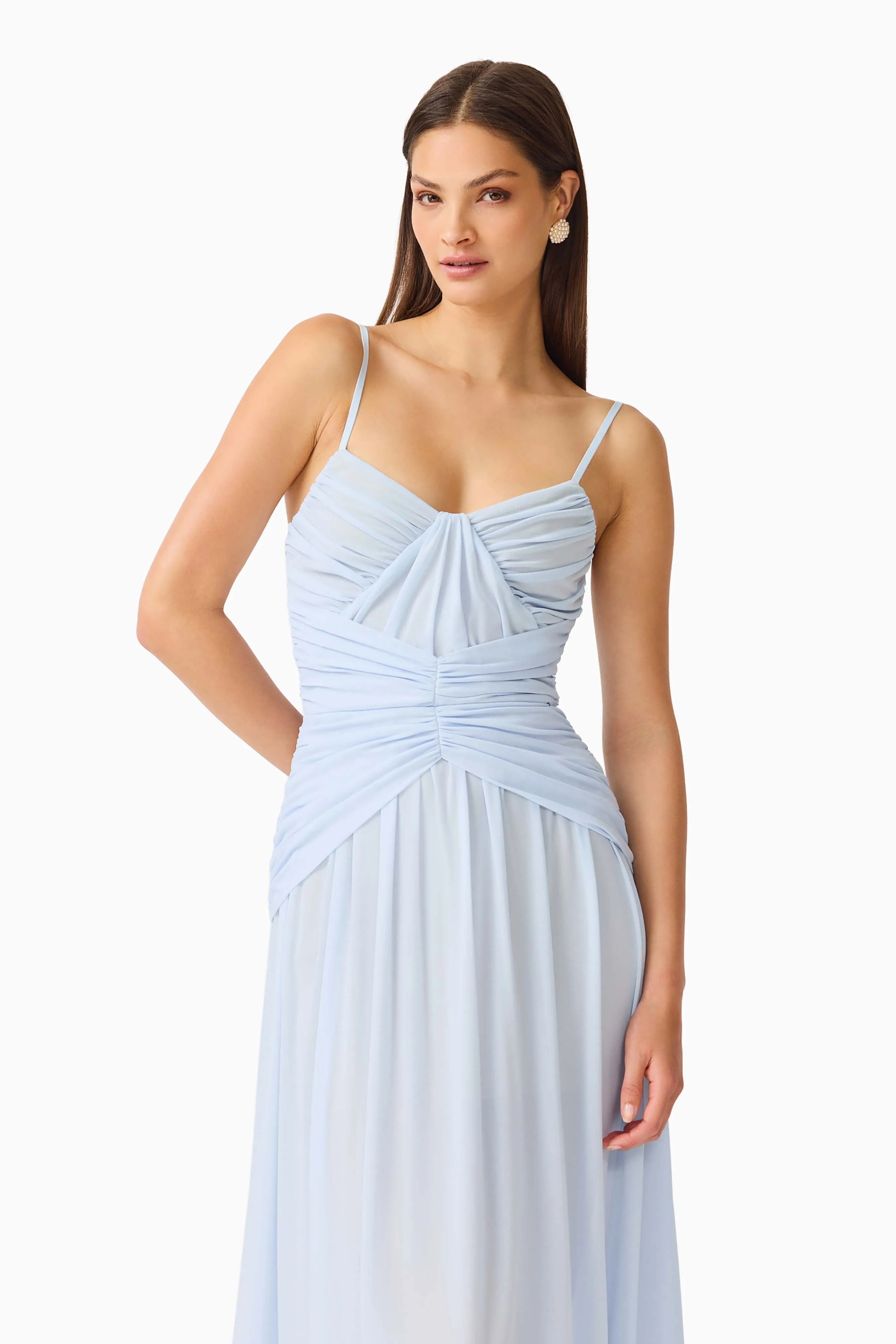 Florencea Drop Waist Maxi Dress in Powder Blue sold by Elliatt product image thumbnail 2