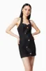 Mykonos Halter Neck Mini Dress In Black sold by Elliatt