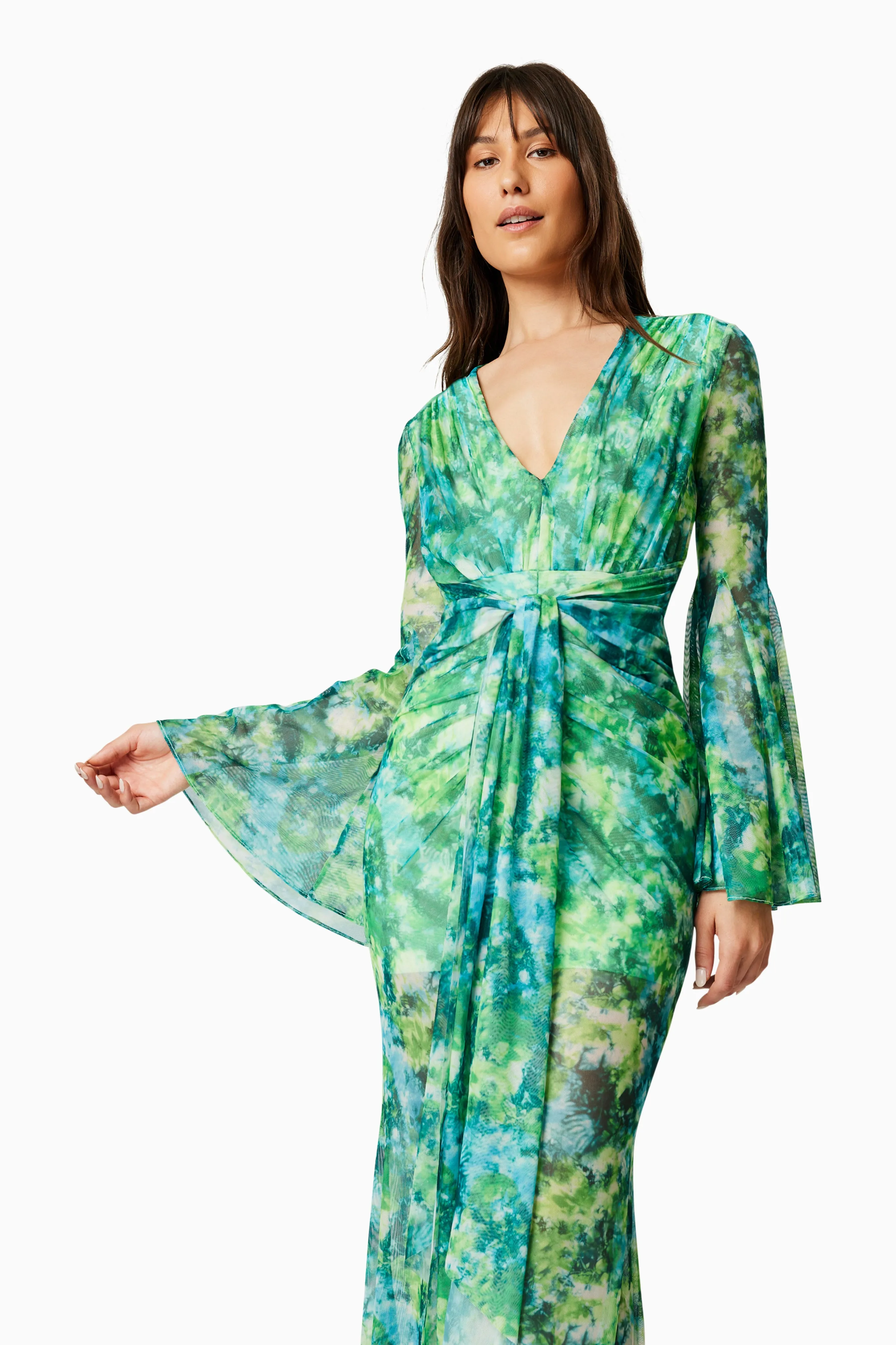 Jonquil Long Sleeve Maxi Dress In Green sold by Elliatt product image thumbnail 2