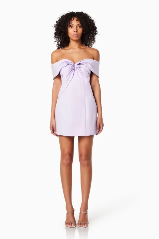 Stockholm Strapless Mini Dress In Purple sold by Elliatt
