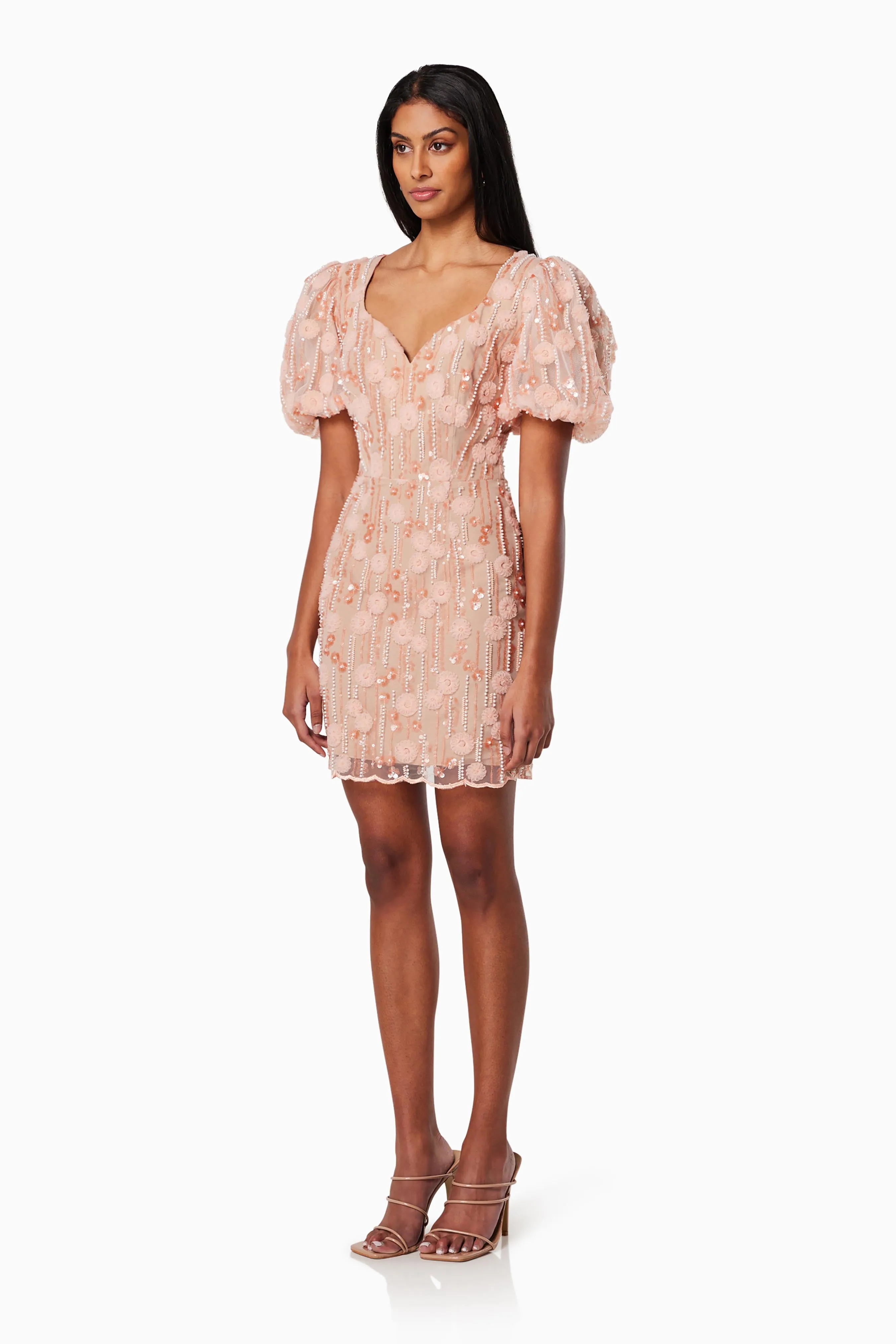 Arles Fitted Mini Dress In Pink sold by Elliatt product image thumbnail 3