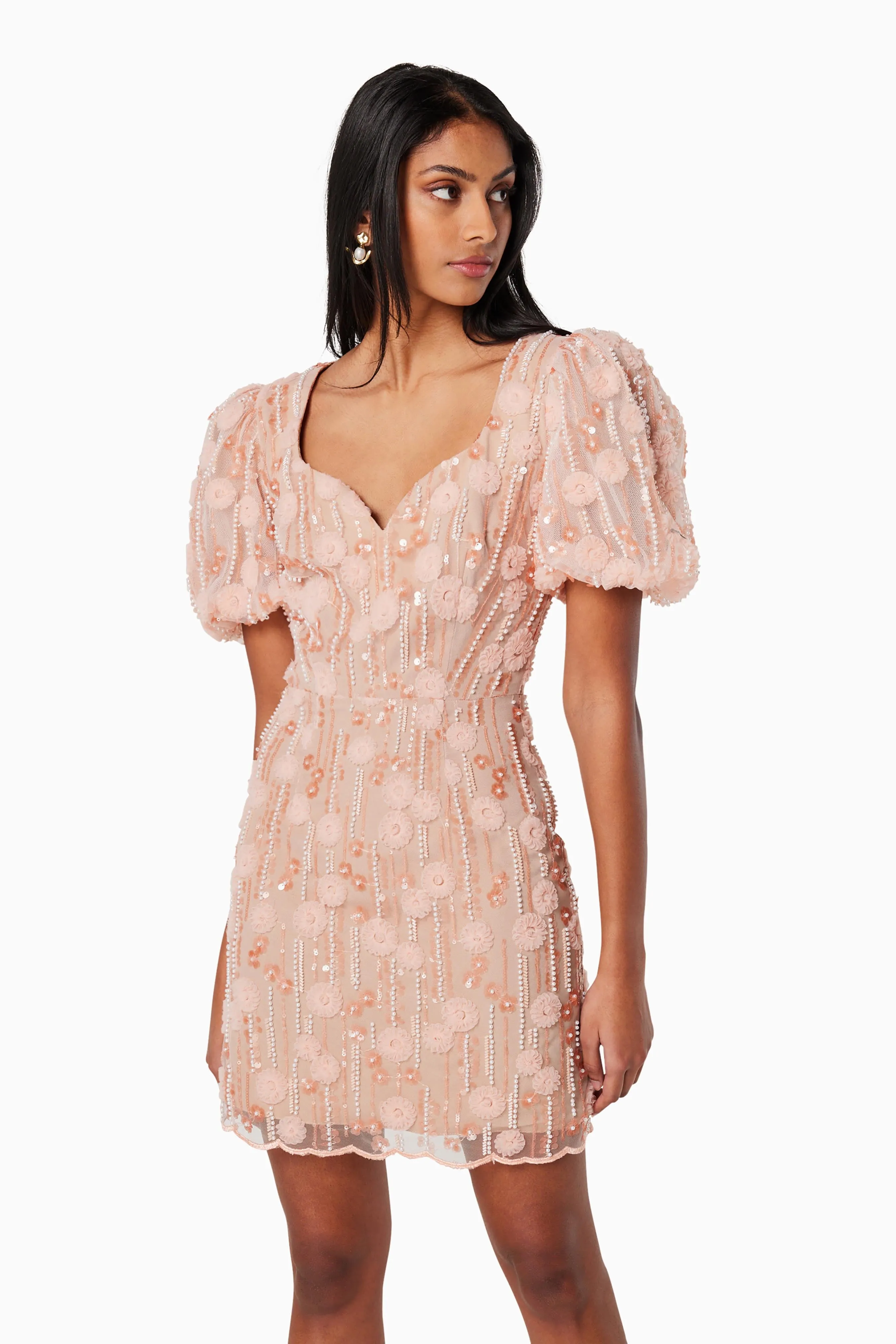 Arles Fitted Mini Dress In Pink sold by Elliatt product image thumbnail 2