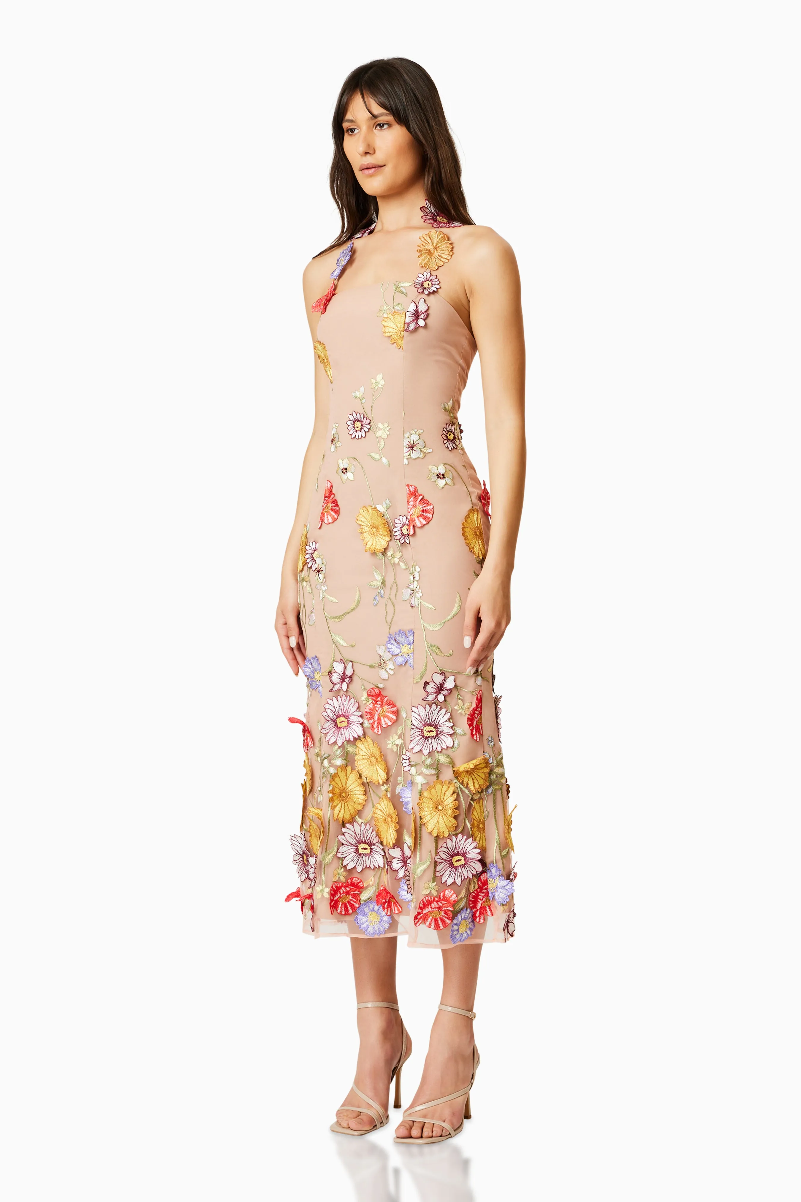 Lark Floral Midi Dress In Multi sold by Elliatt product image thumbnail 3