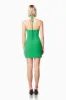 Ibiza Halter Neck Mini Dress In Green sold by Elliatt