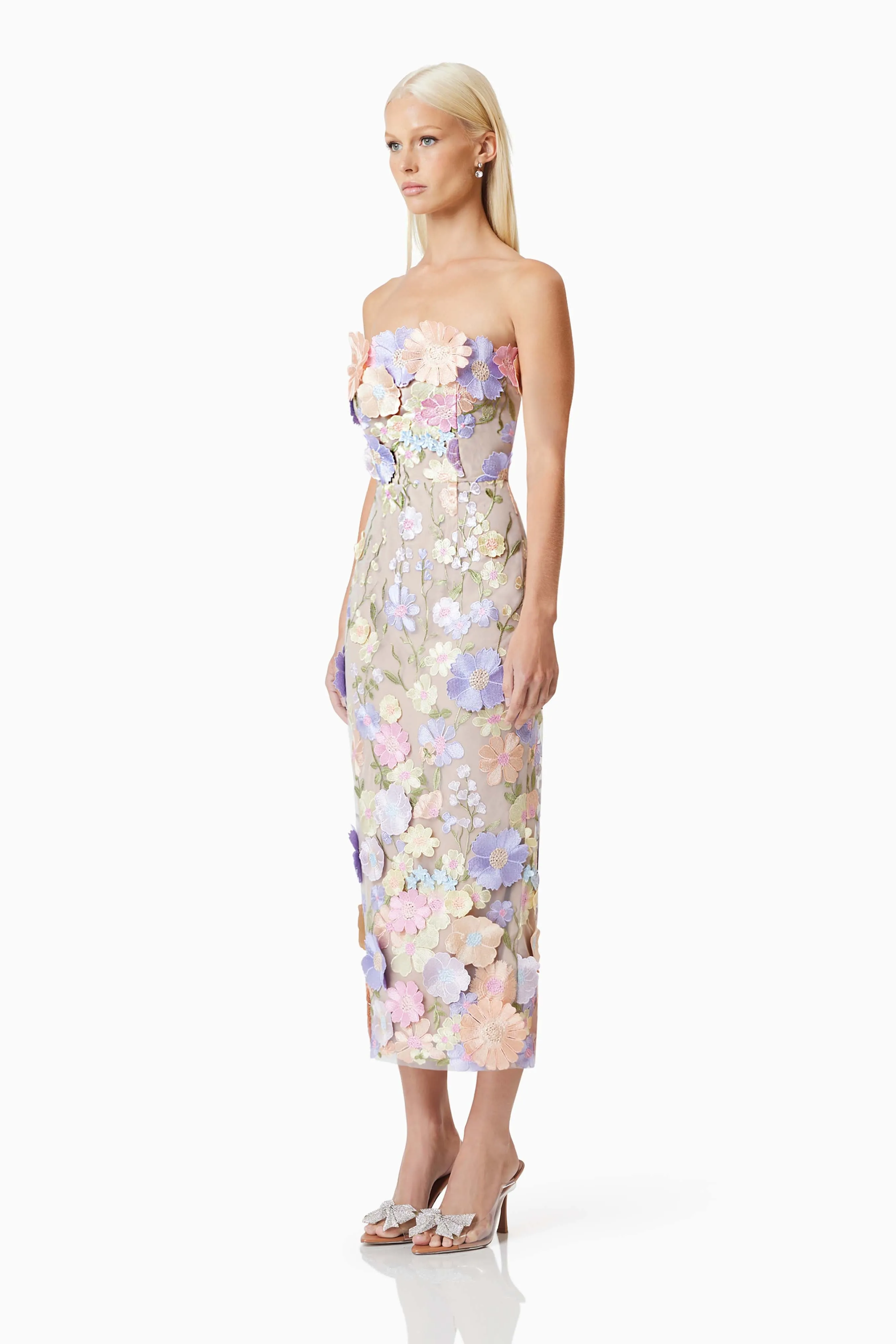 Helena Strapless Midi Dress In Purple sold by Elliatt product image thumbnail 3