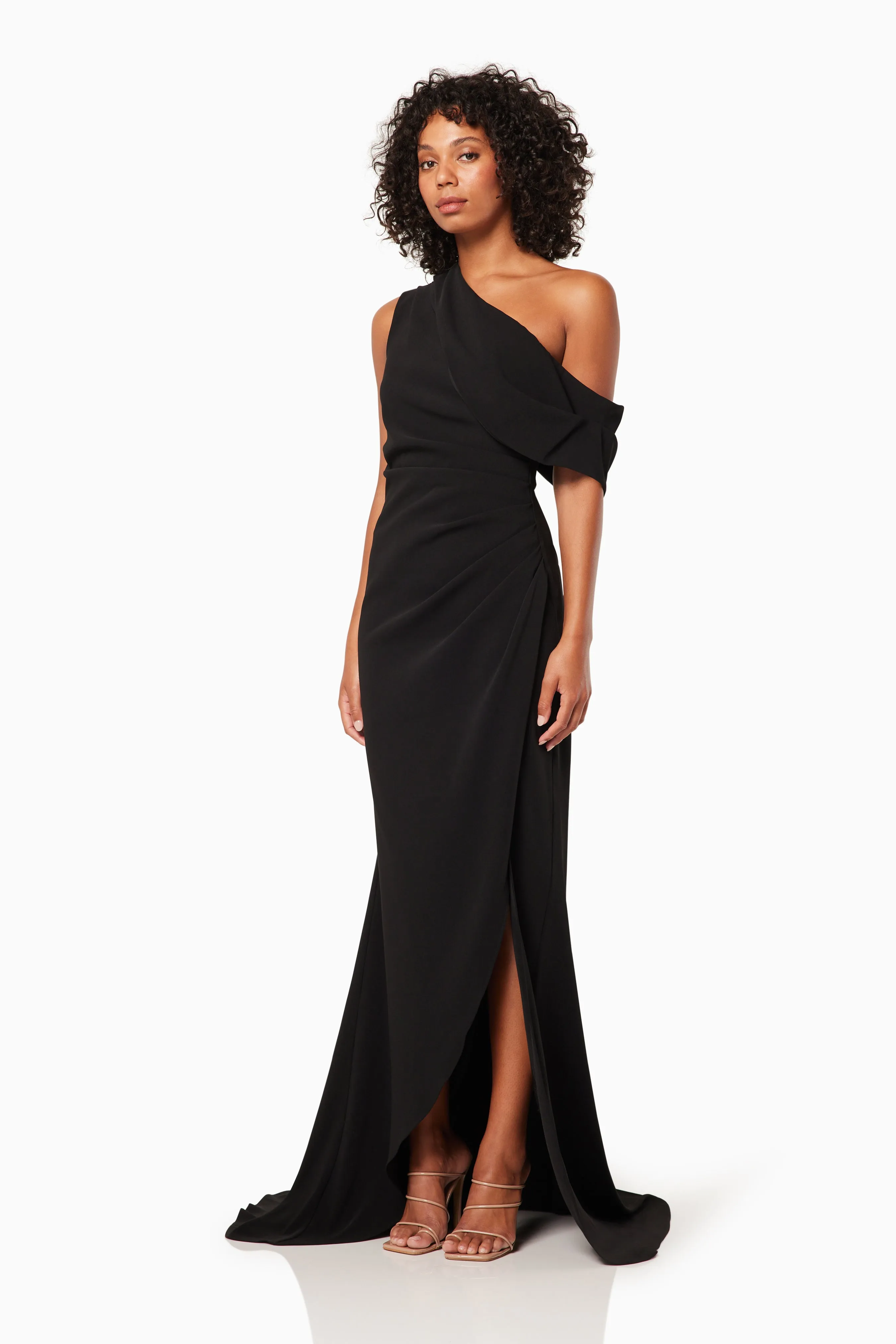 Isadora Off The Shoulder Maxi Gown in Black sold by Elliatt product image thumbnail 3