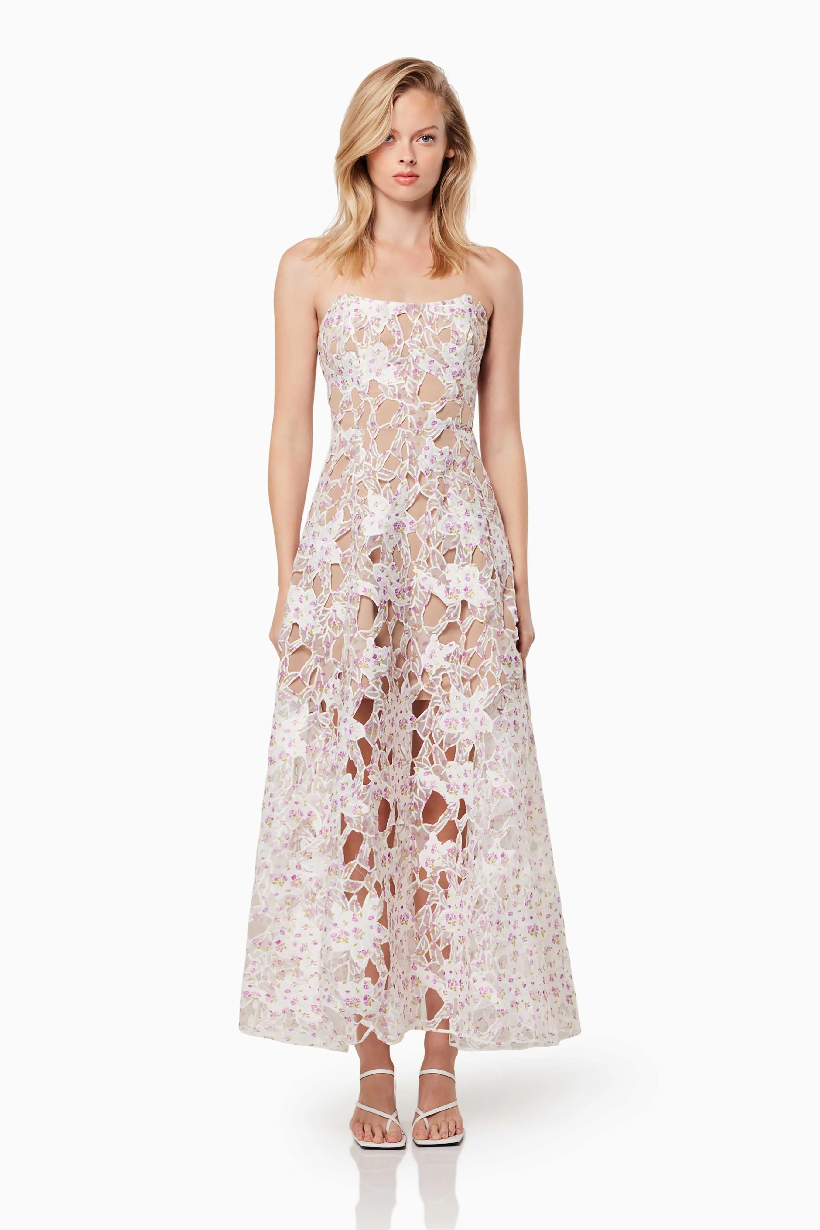 Connection Maxi Gown In Purple sold by Elliatt