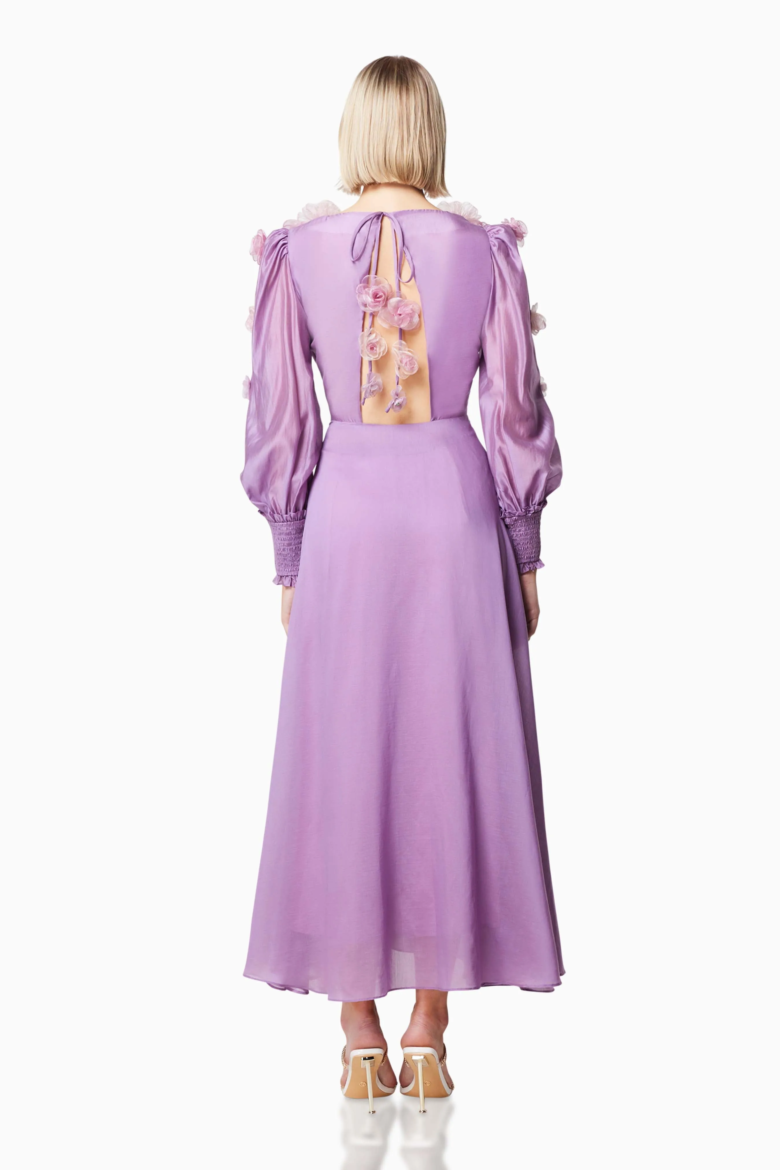 Nectar 3D Rosette Maxi Dress In Purple sold by Elliatt product image thumbnail 5