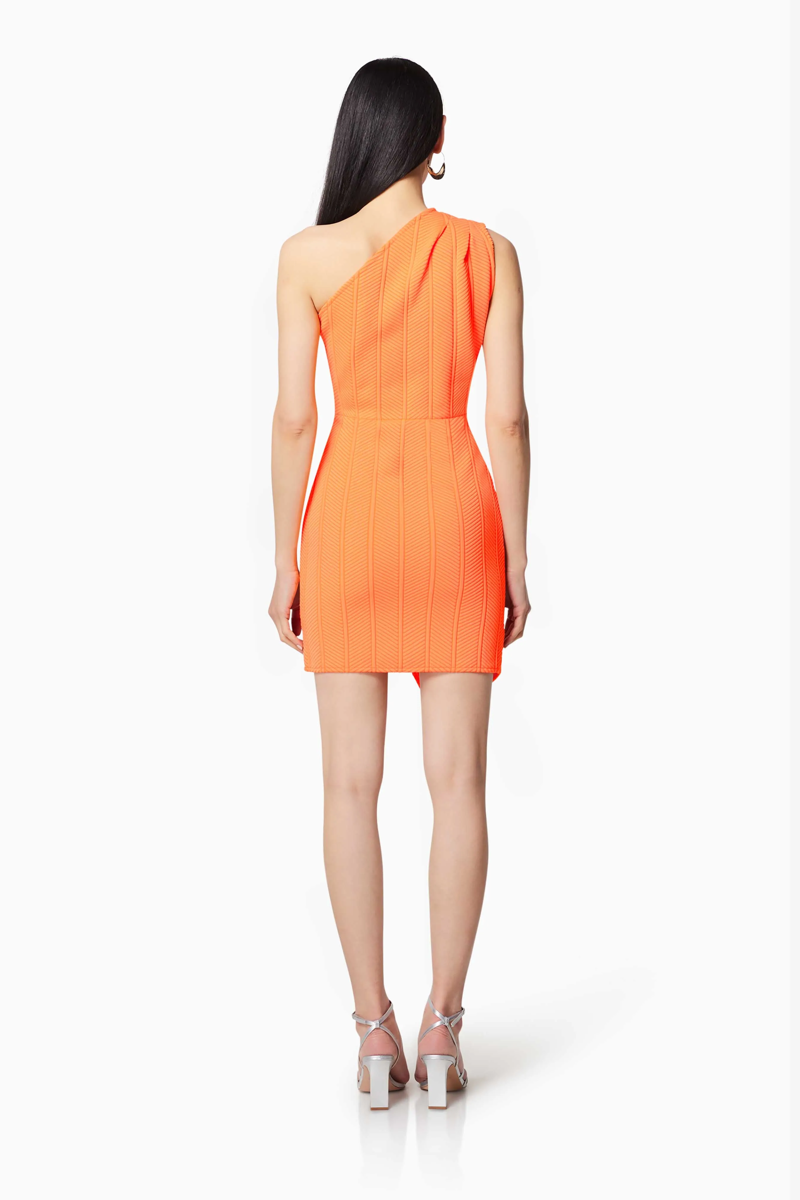 Thriving Textured Mini Dress In Orange sold by Elliatt product image thumbnail 5