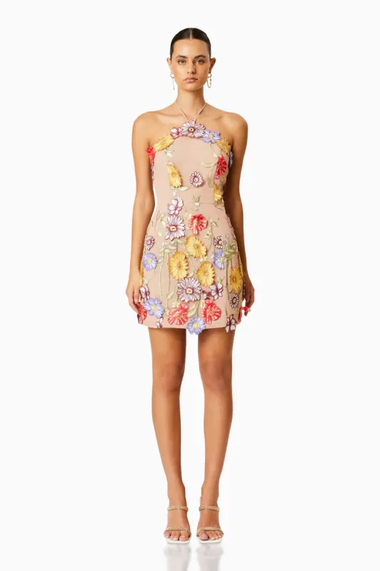 Fair Floral Mini Dress in Multi sold by Elliatt