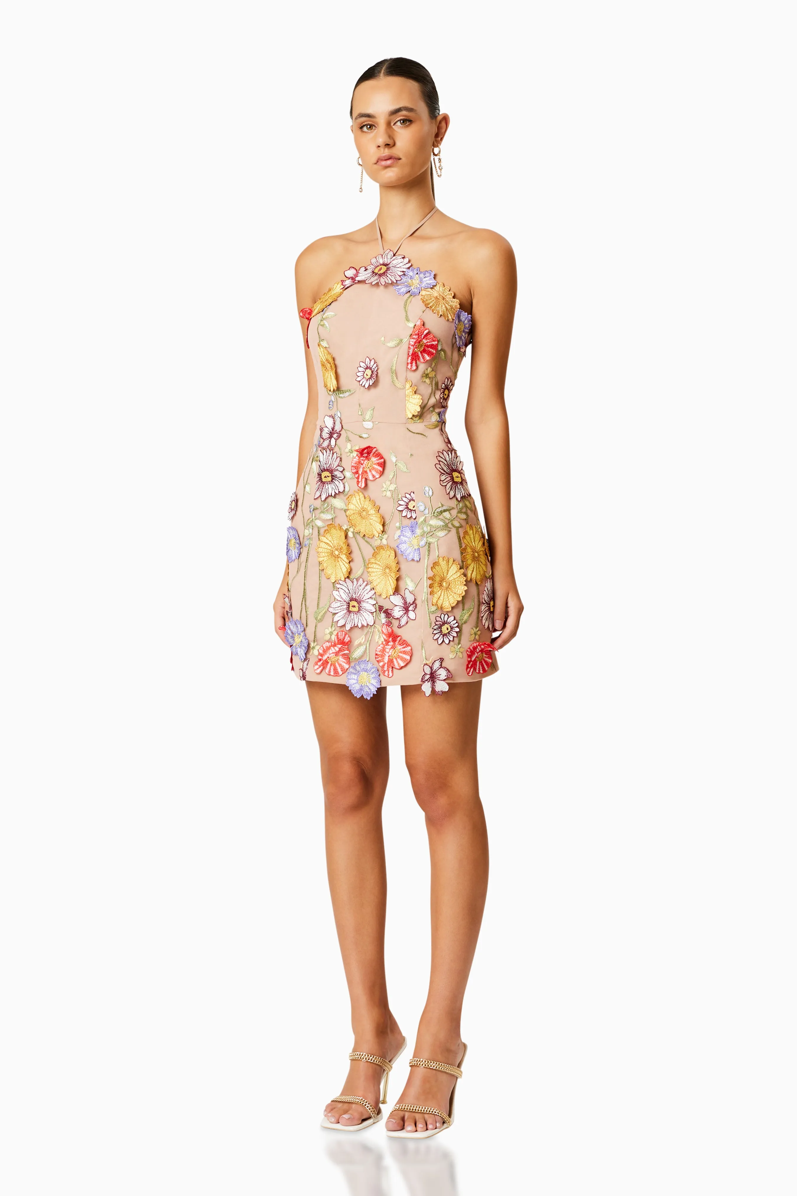 Fair Floral Mini Dress in Multi sold by Elliatt product image thumbnail 3