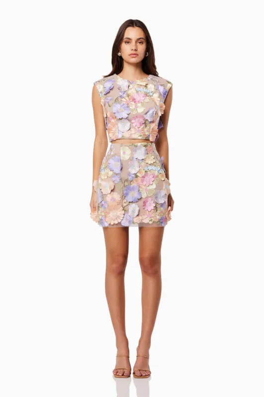 Avalynn 3D Lace Mini Set In Purple sold by Elliatt