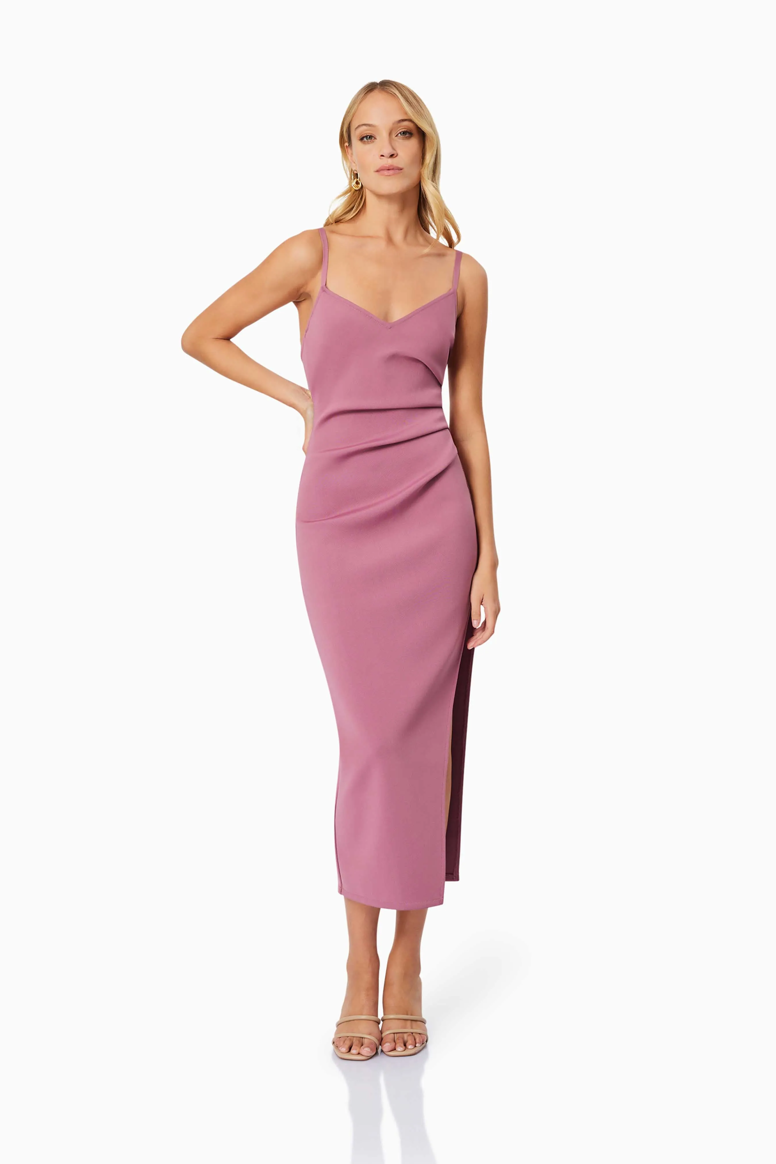 Vera Fitted Maxi Dress In Pink sold by Elliatt product image thumbnail 2