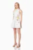 Lyrics 3D Floral Mini Dress In White sold by Elliatt