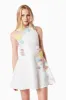 Lyrics 3D Floral Mini Dress In White sold by Elliatt