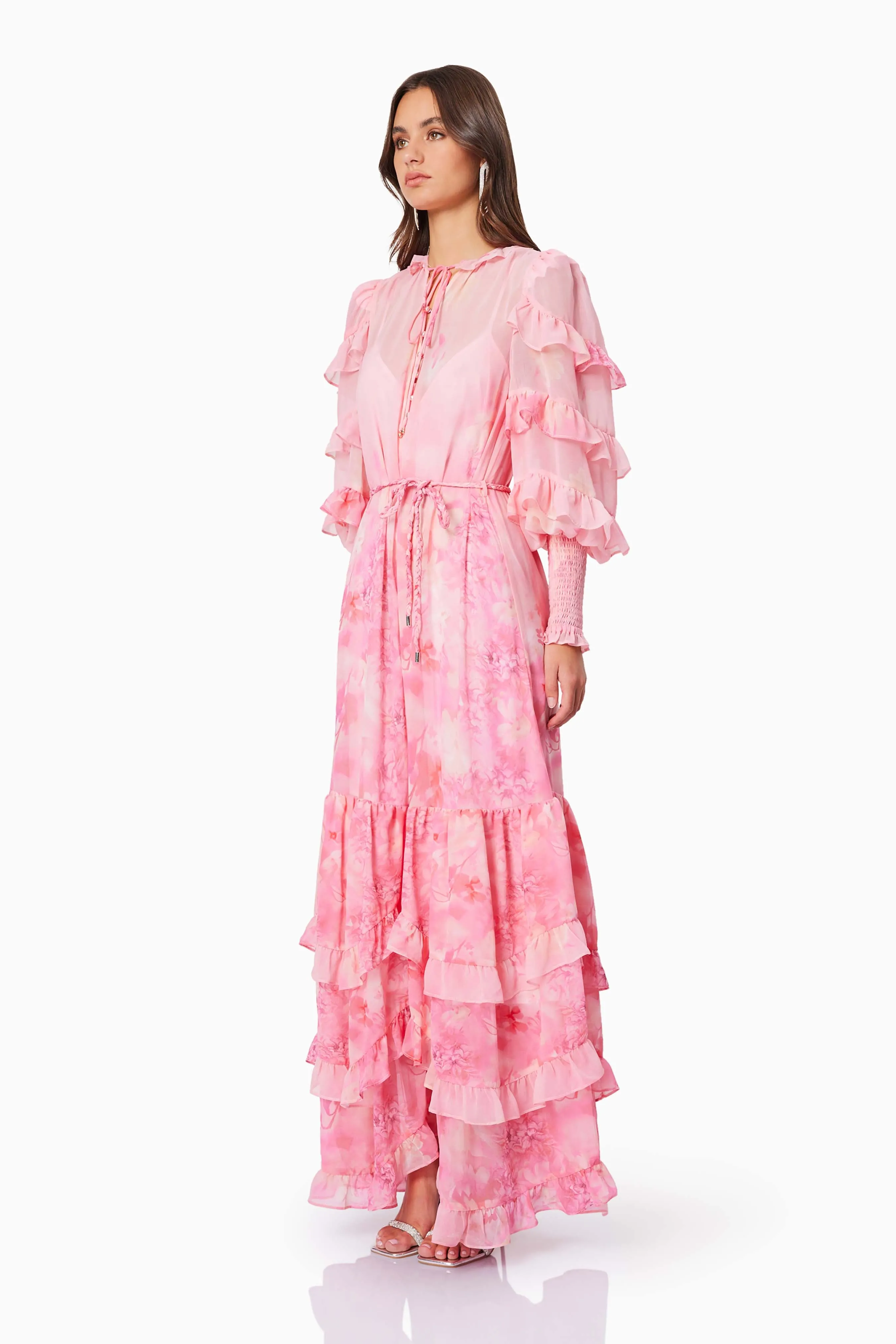 Ivy Printed Maxi Dress in Pink sold by Elliatt product image thumbnail 3