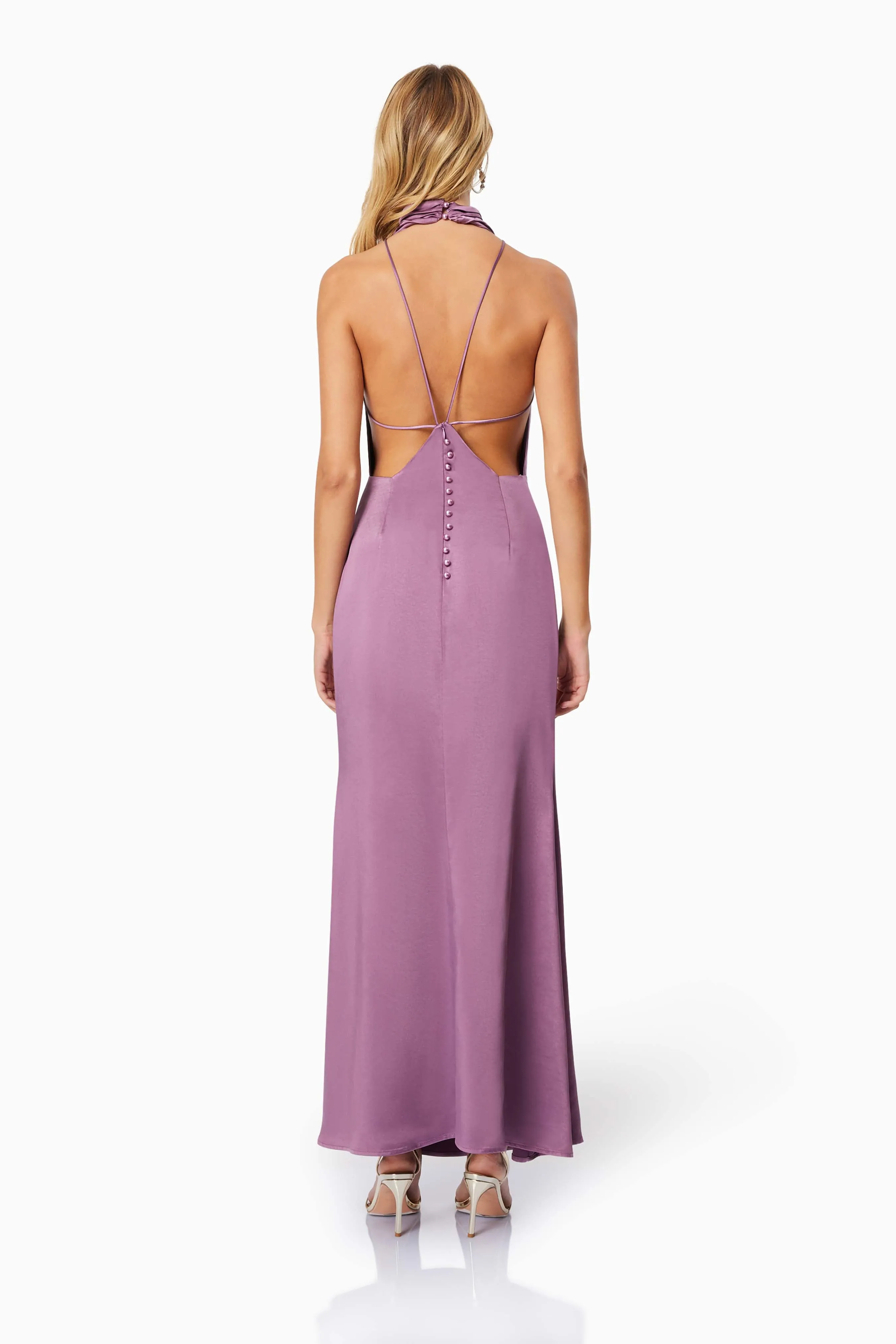 Faith Deep Neckline Maxi Dress In Purple sold by Elliatt product image thumbnail 5