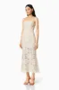 Dreamer Lace Midi Dress In Ivory sold by Elliatt