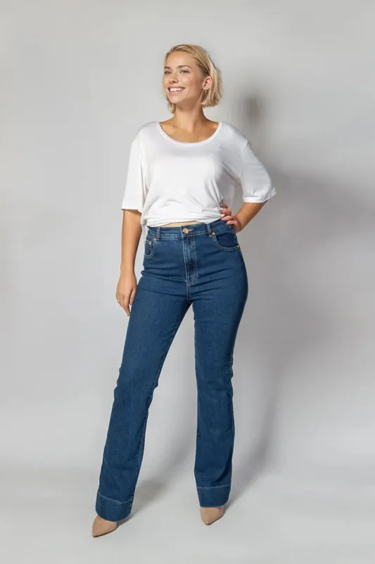 Brooke Jean Indigo sold by Embody Denim