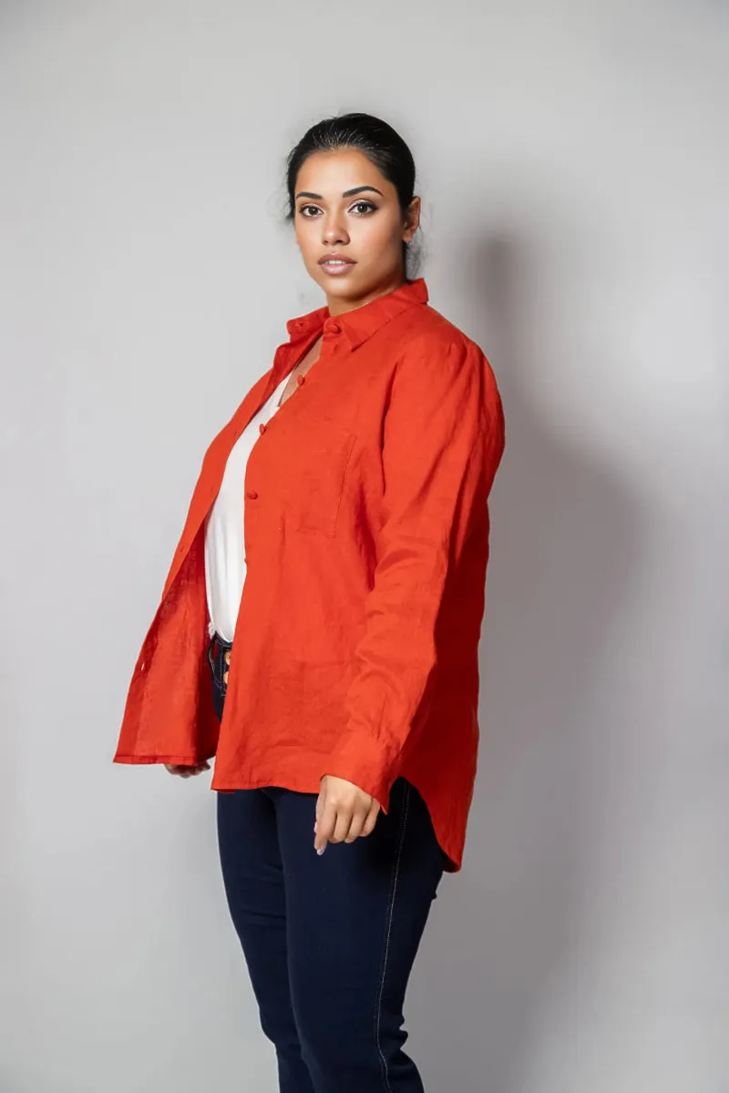 Positano Linen Shirt Tuscany - Clearance Sale sold by Embody Denim product image thumbnail 2