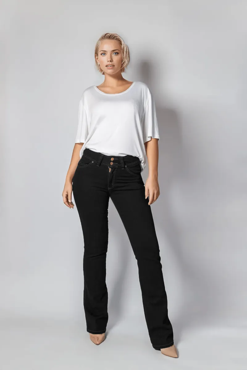 Fever Black Bootcut Jean sold by Embody Denim product image thumbnail 2