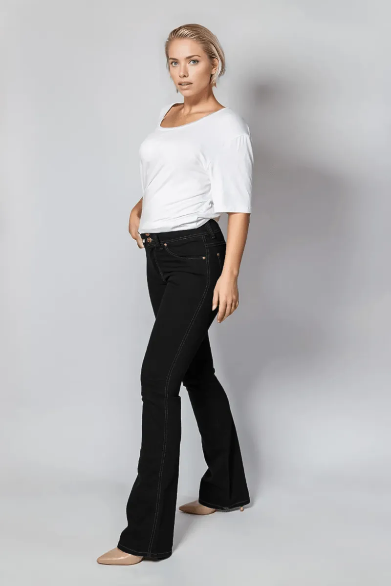 Fever Black Bootcut Jean sold by Embody Denim