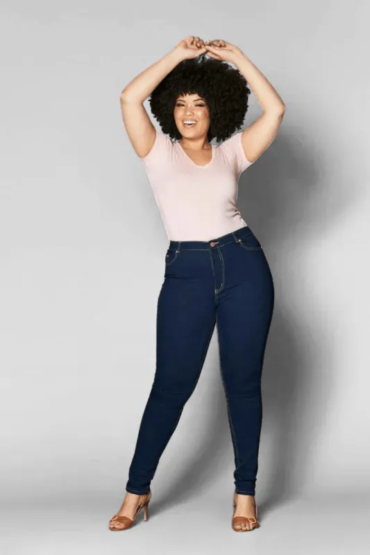 Jacqui Indigo Skinny Jean made by Embody Denim