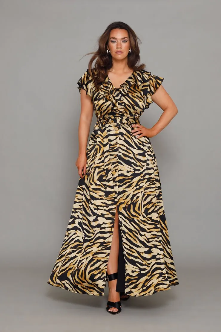 Birkin Tiger Maxi Dress sold by Embody Denim product image thumbnail 2